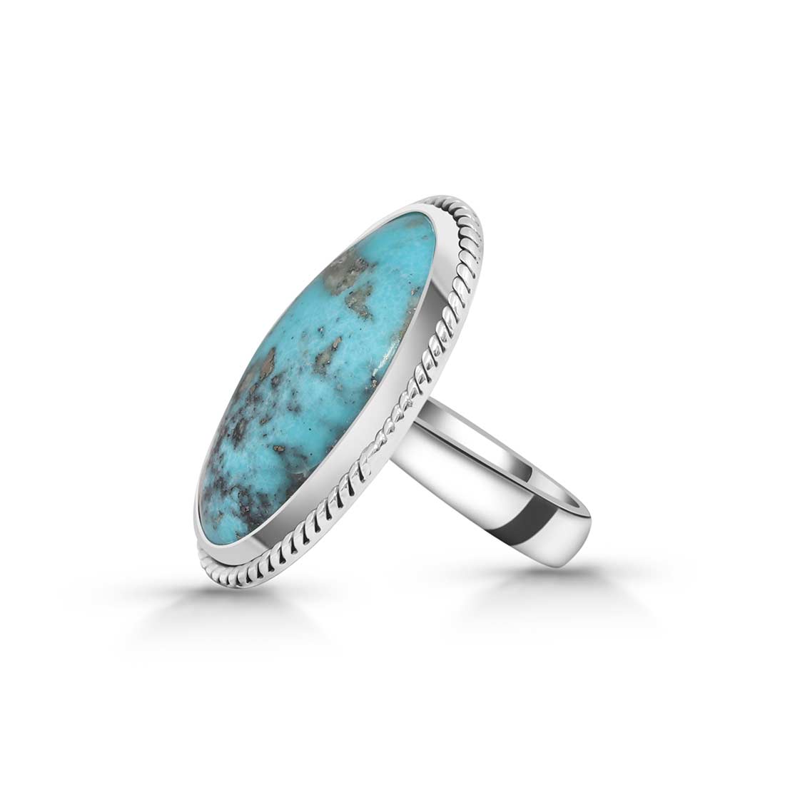 Turquoise Adjustable Ring-(TRQ-R-254.)