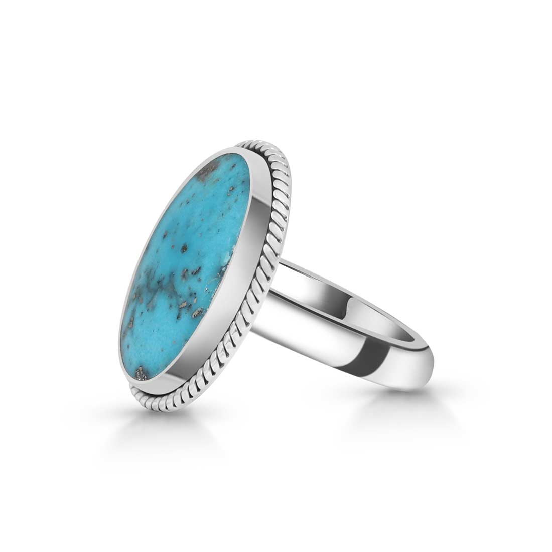 Turquoise Adjustable Ring-(TRQ-R-256.)
