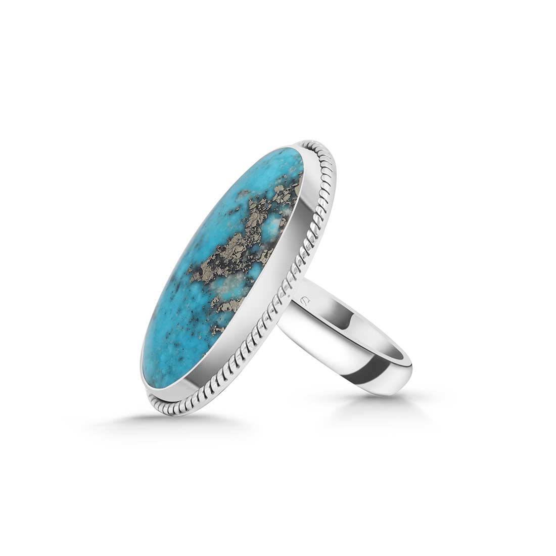 Turquoise Adjustable Ring-(TRQ-R-257.)