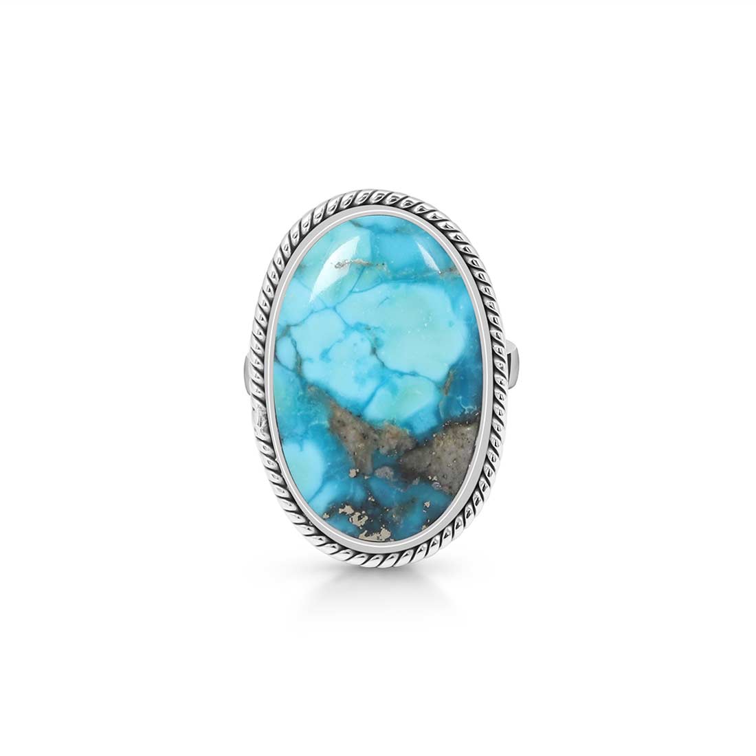 Turquoise Adjustable Ring-(TRQ-R-260.)