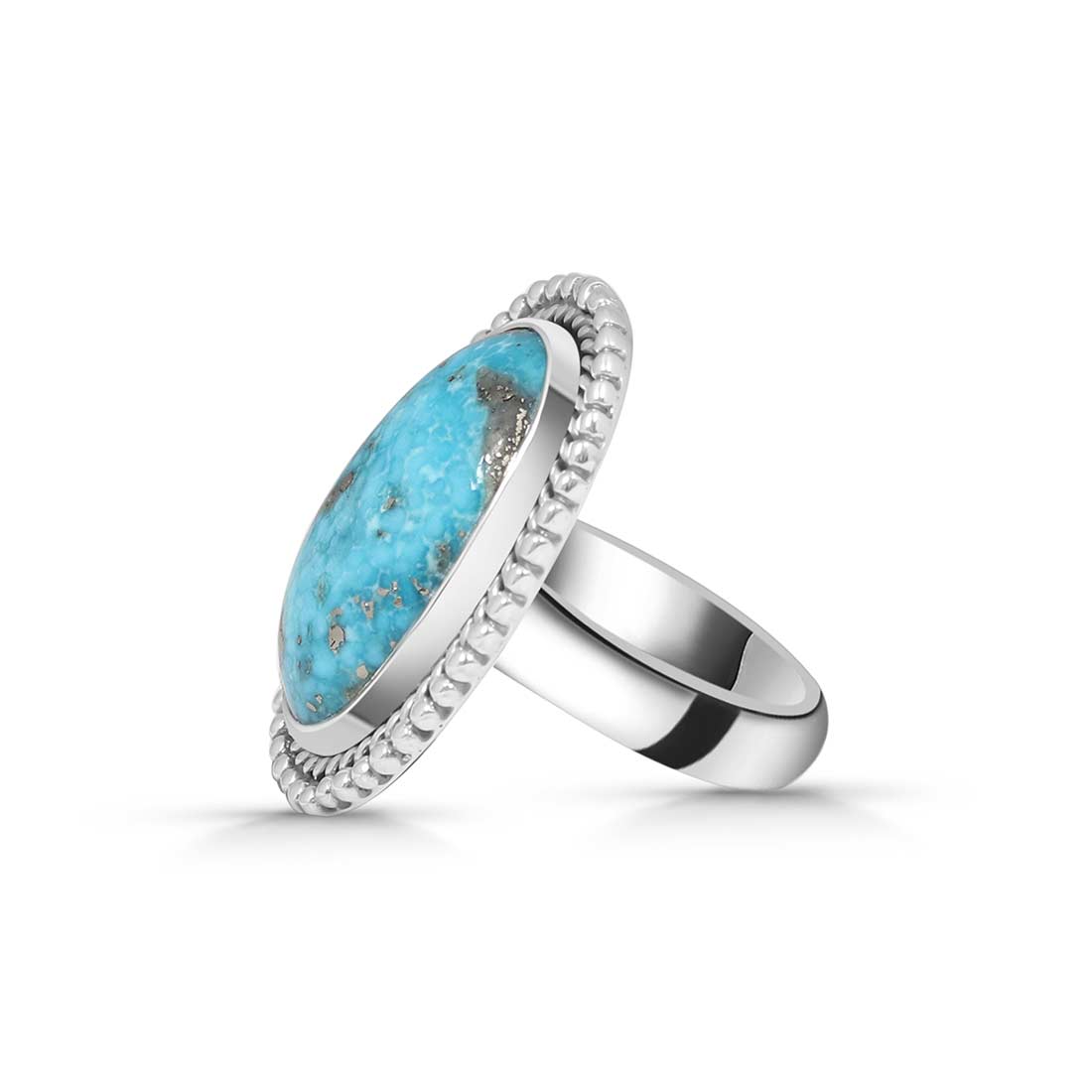 Turquoise Adjustable Ring-(TRQ-R-262.)