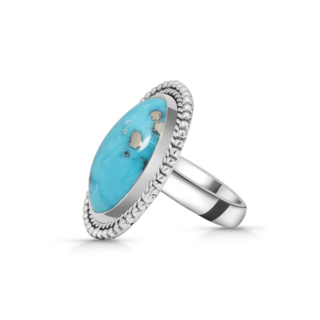 Turquoise Adjustable Ring-(TRQ-R-268.)