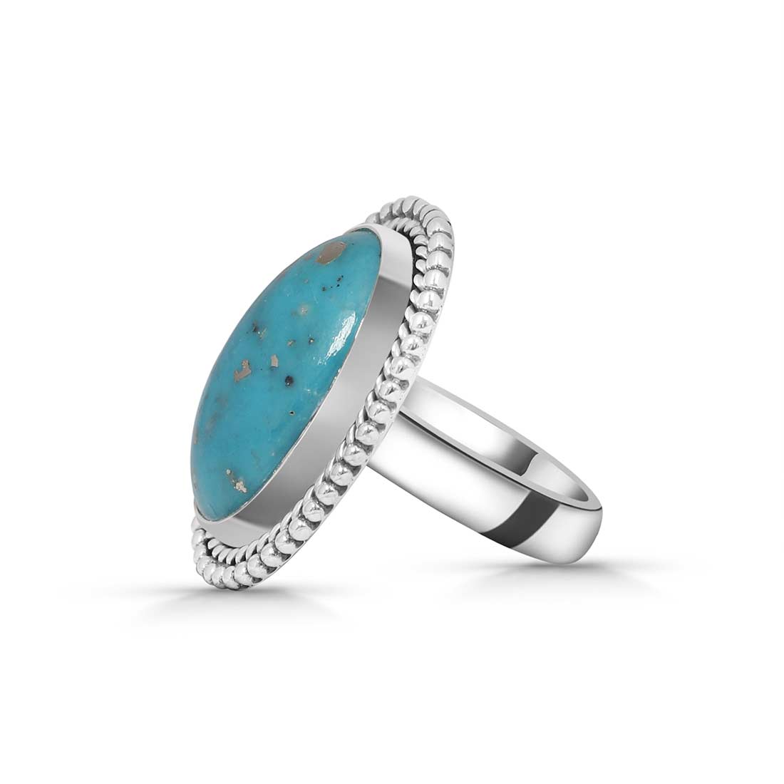Turquoise Adjustable Ring-(TRQ-R-269.)