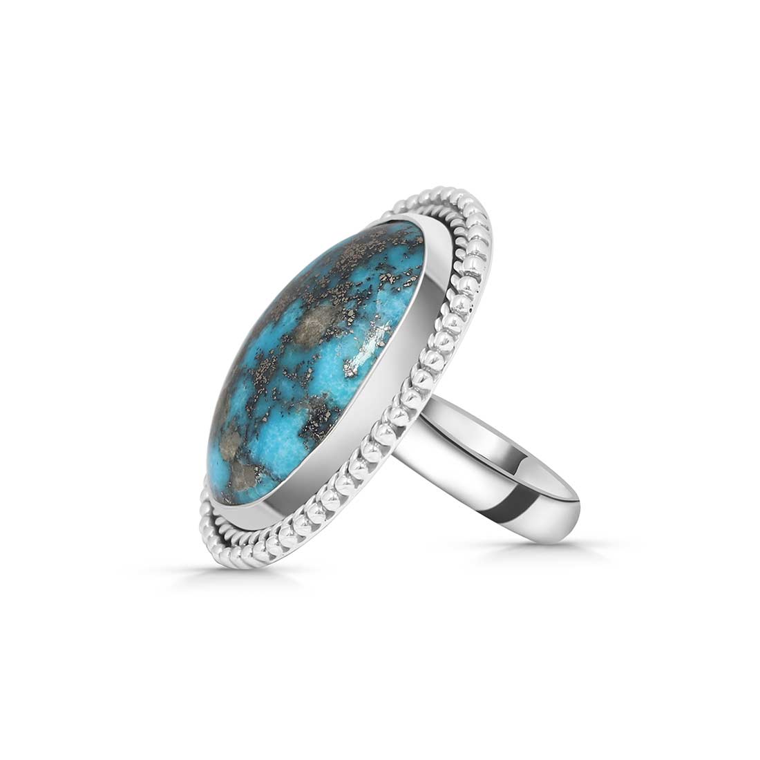 Turquoise Adjustable Ring-(TRQ-R-274.)