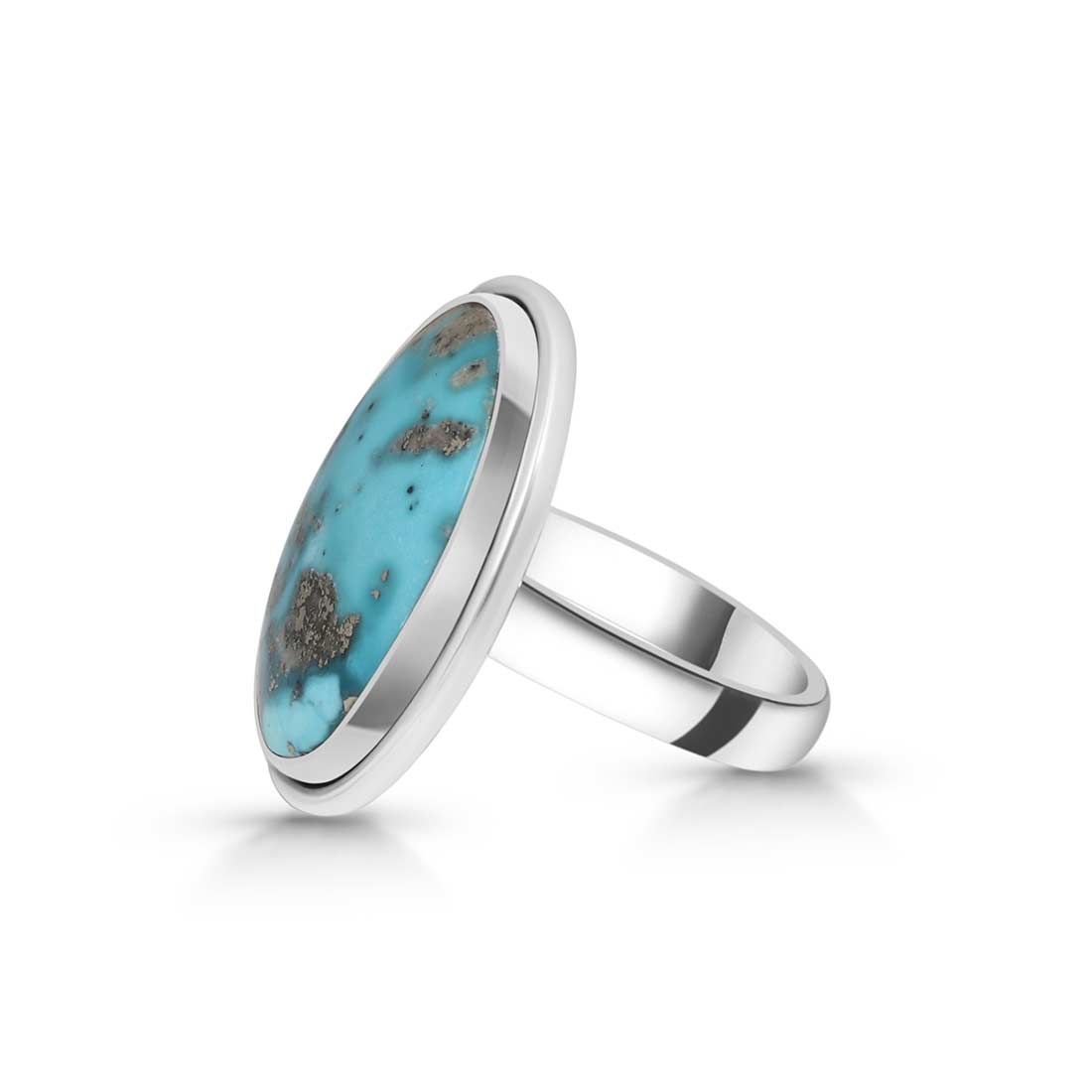 Turquoise Adjustable Ring-(TRQ-R-278.)