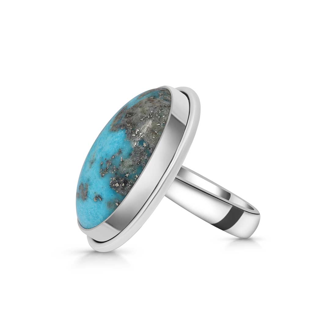 Turquoise Adjustable Ring-(TRQ-R-280.)
