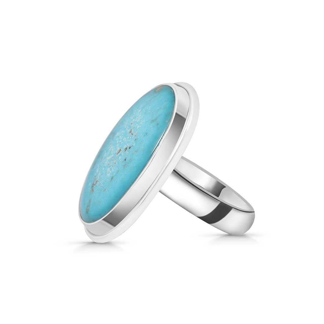 Turquoise Adjustable Ring-(TRQ-R-282.)