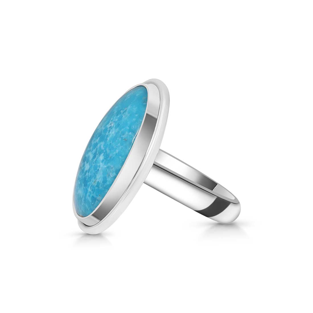 Turquoise Adjustable Ring-(TRQ-R-283.)