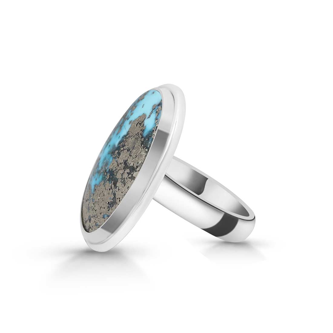 Turquoise Adjustable Ring-(TRQ-R-288.)