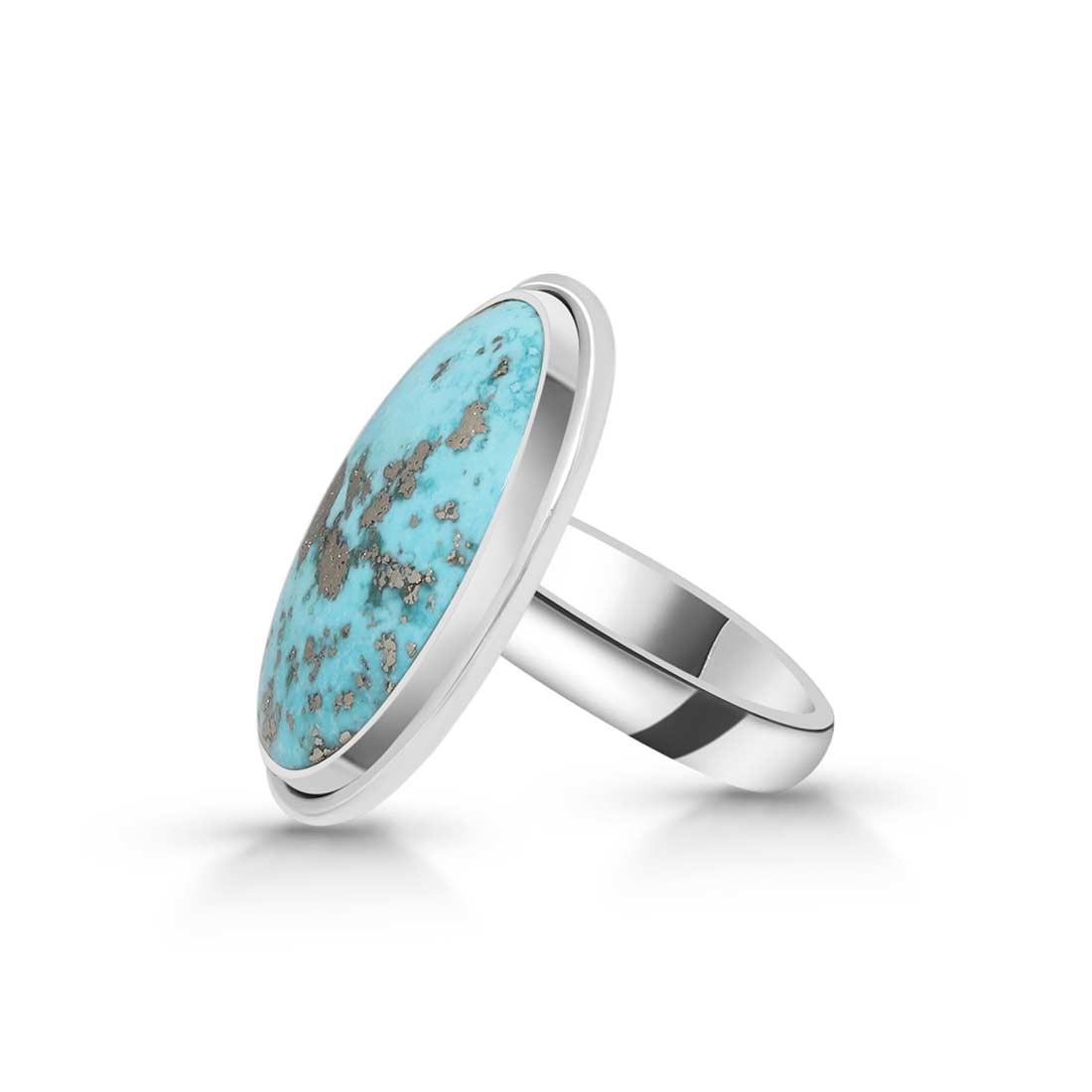Turquoise Adjustable Ring-(TRQ-R-289.)