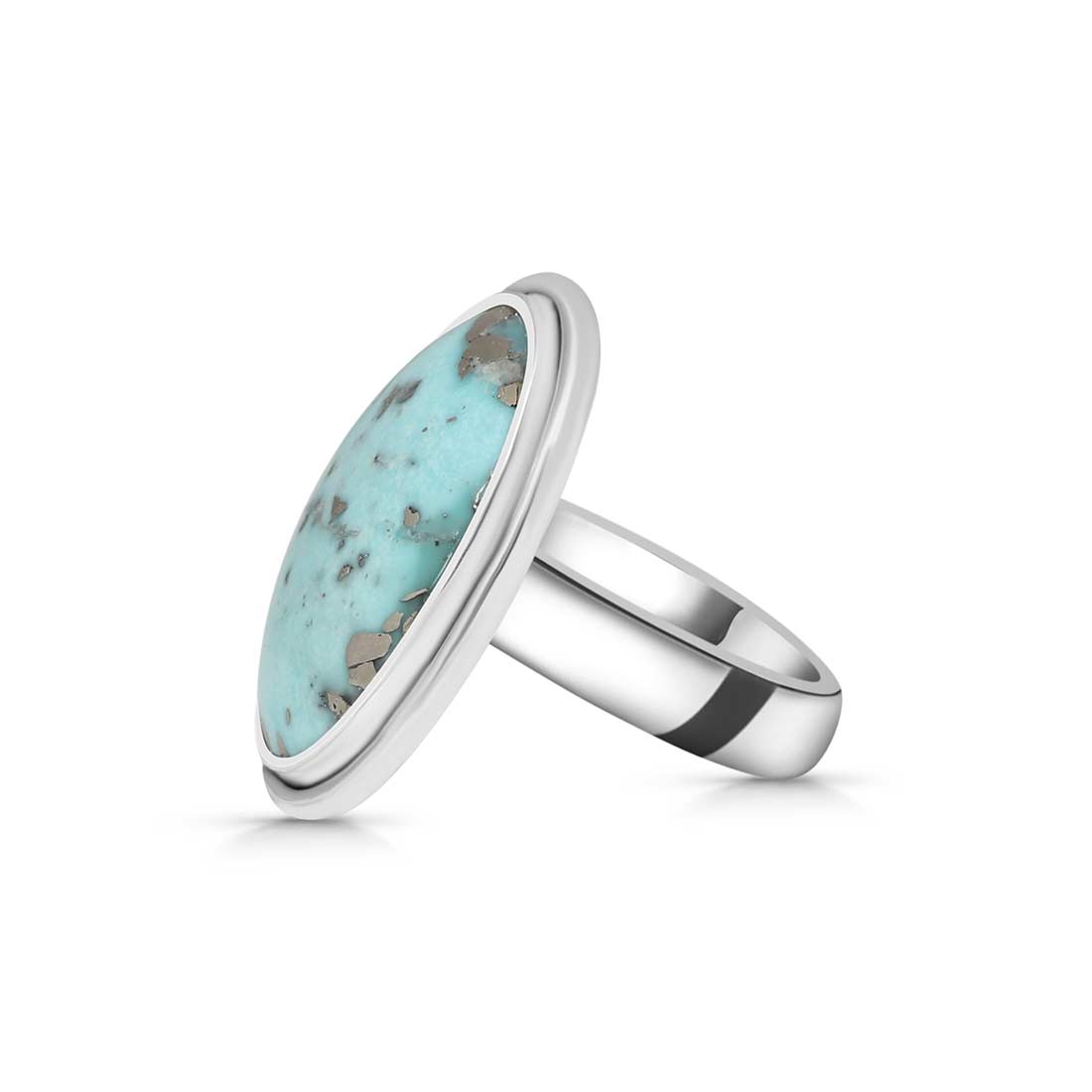 Turquoise Adjustable Ring-(TRQ-R-290.)