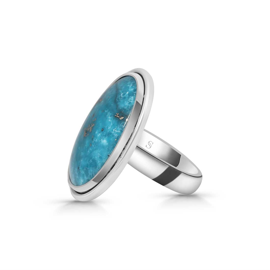 Turquoise Adjustable Ring-(TRQ-R-291.)