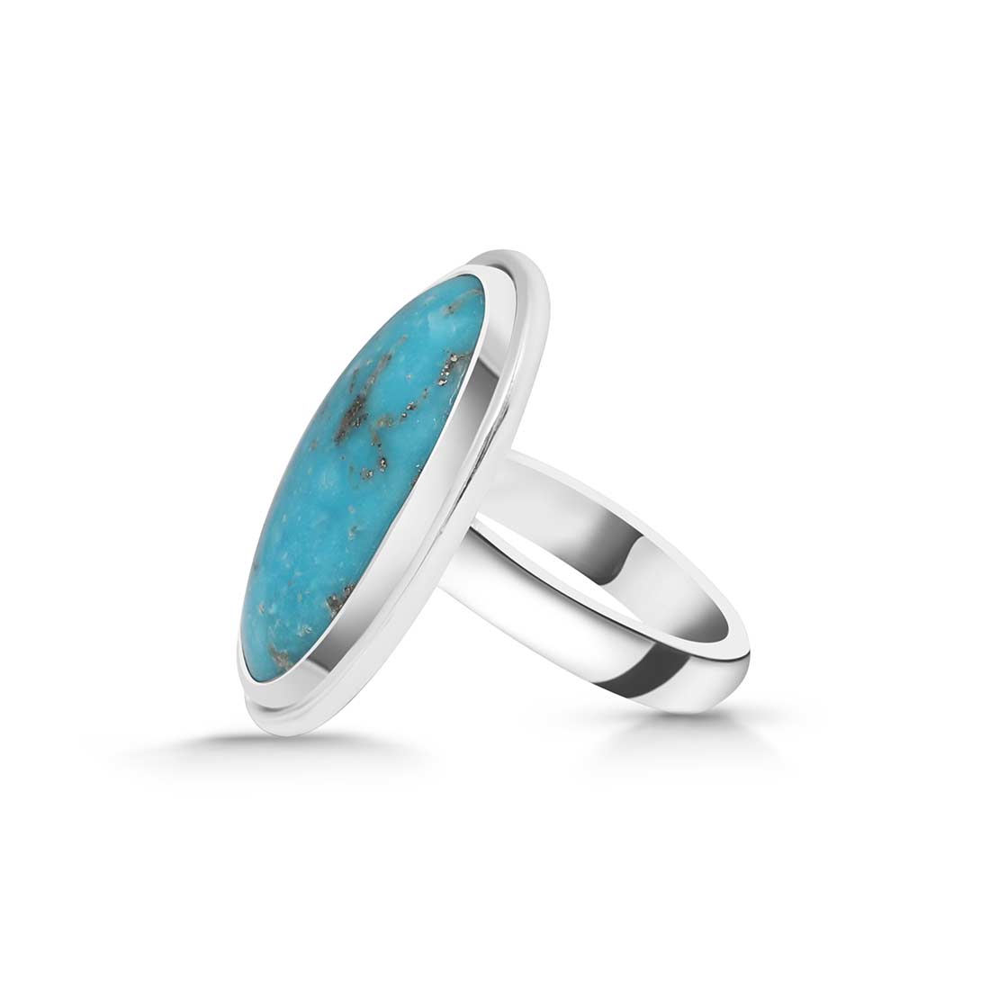 Turquoise Adjustable Ring-(TRQ-R-292.)
