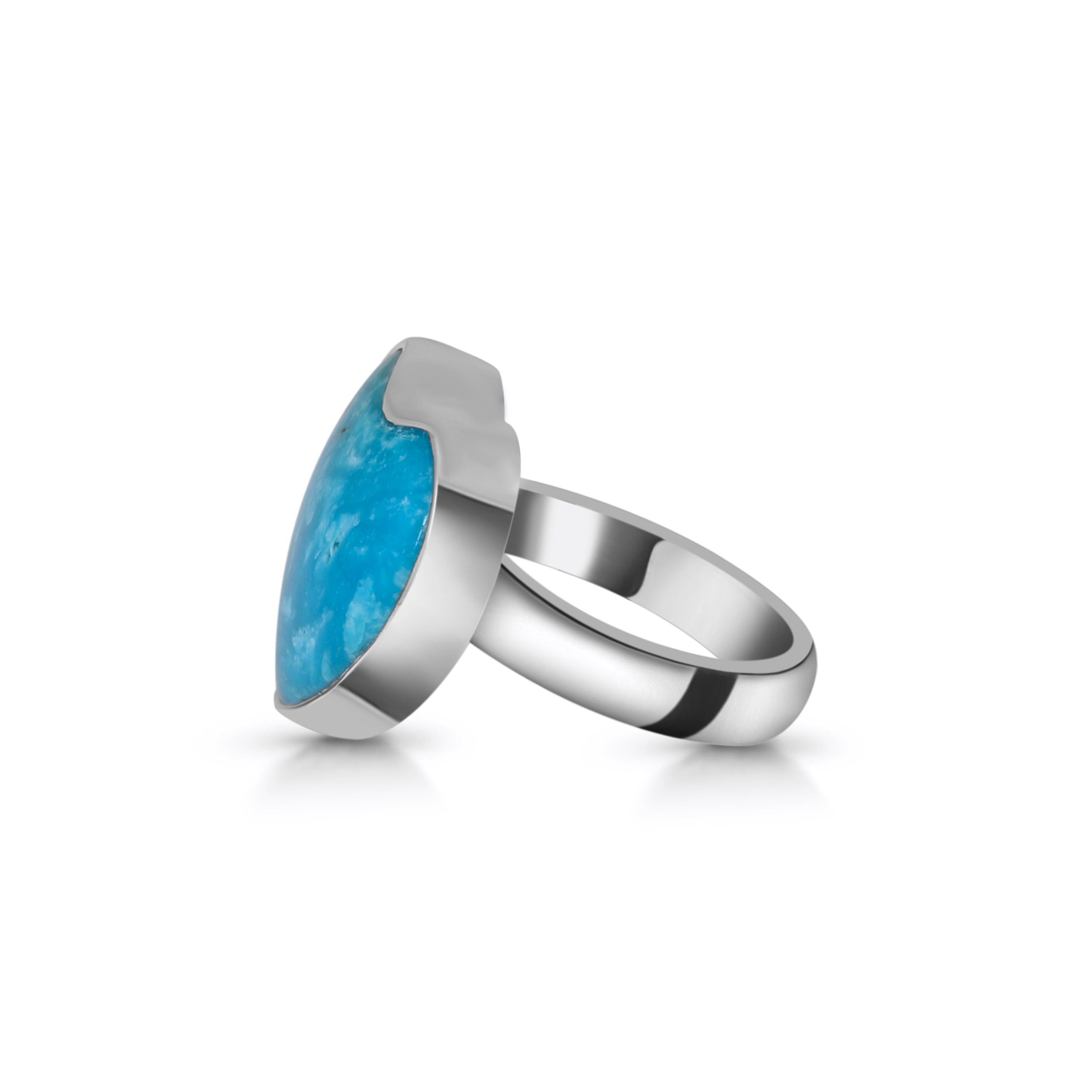 Turquoise Adjustable Ring-(TRQ-R-43.)