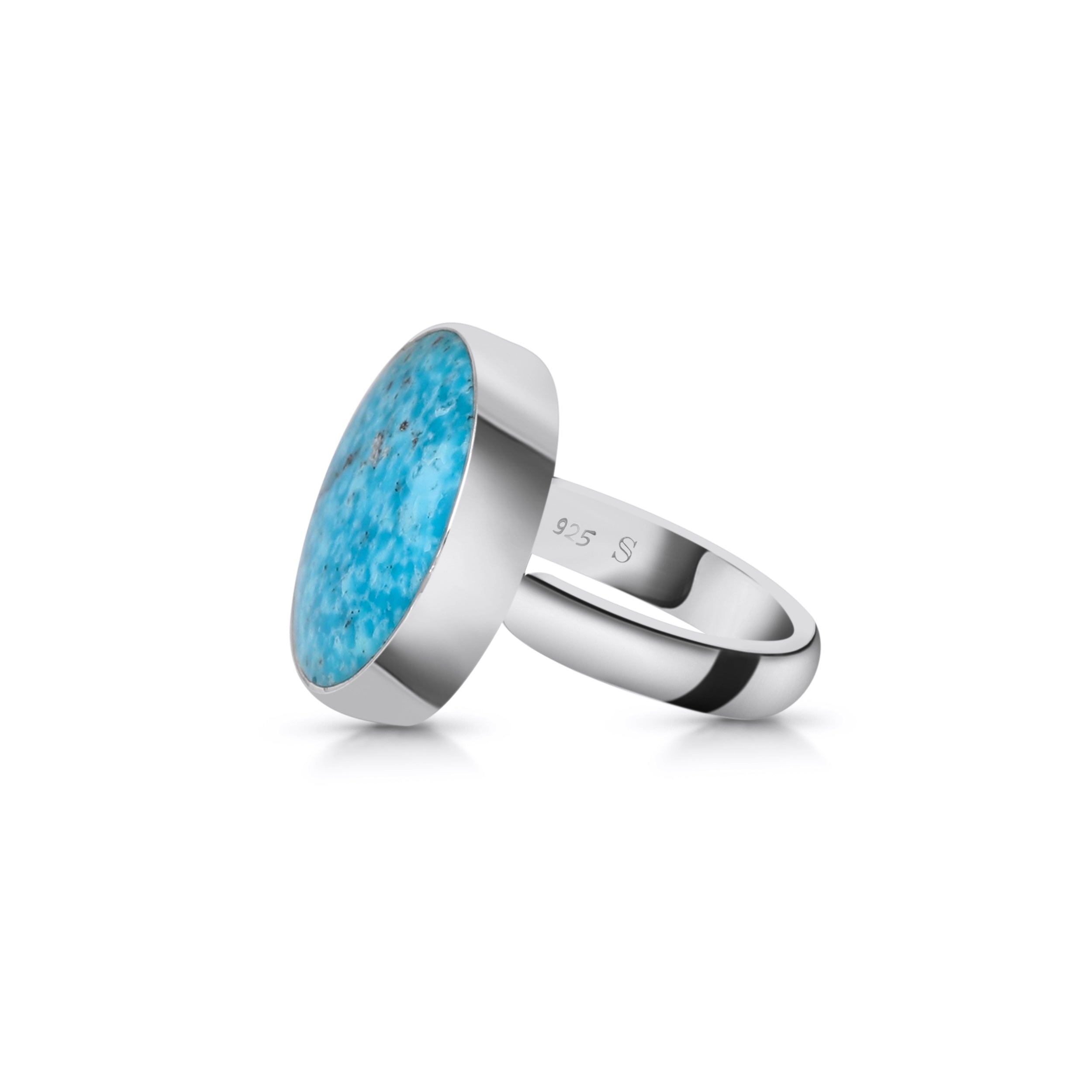 Turquoise Adjustable Ring-(TRQ-R-46.)