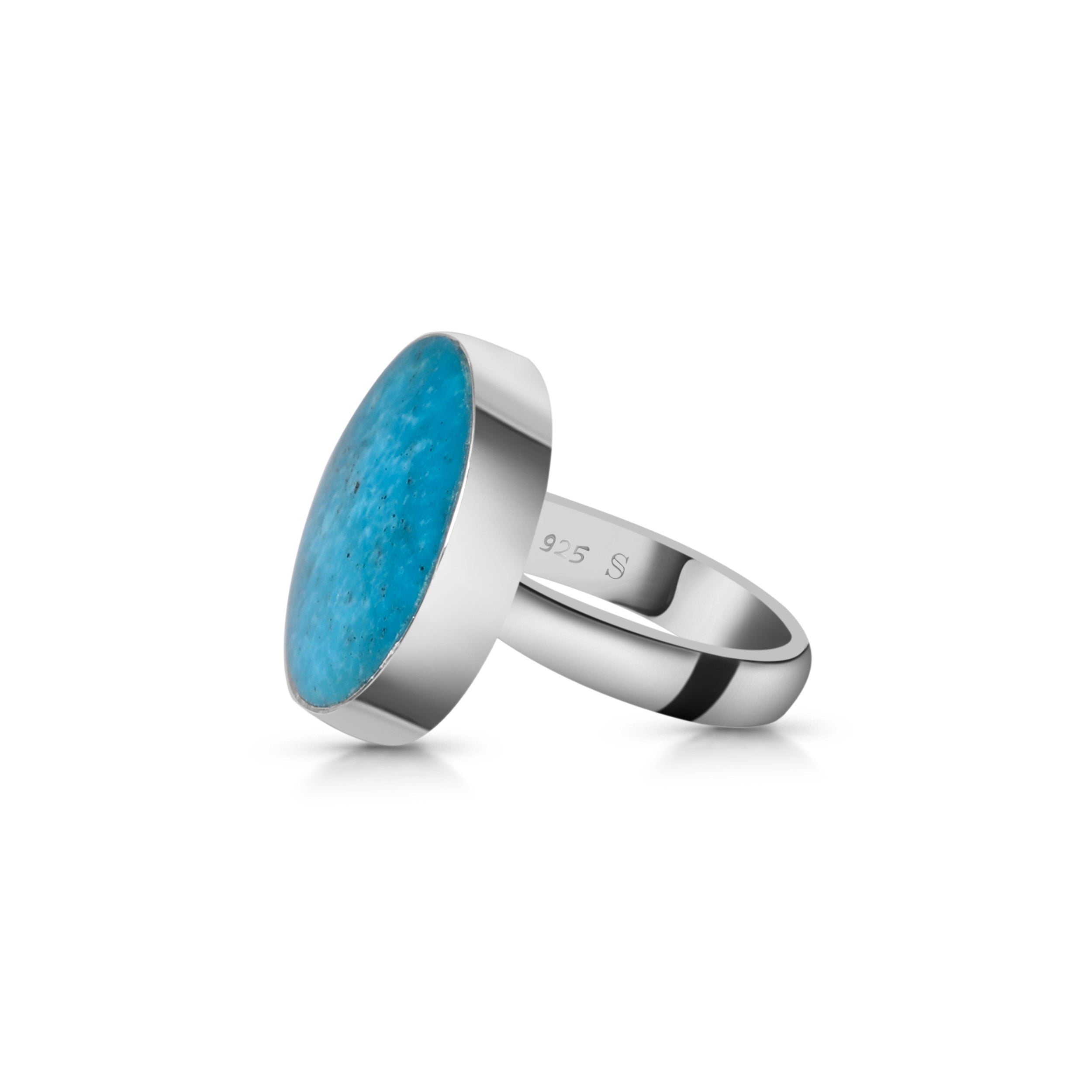 Turquoise Adjustable Ring-(TRQ-R-50.)
