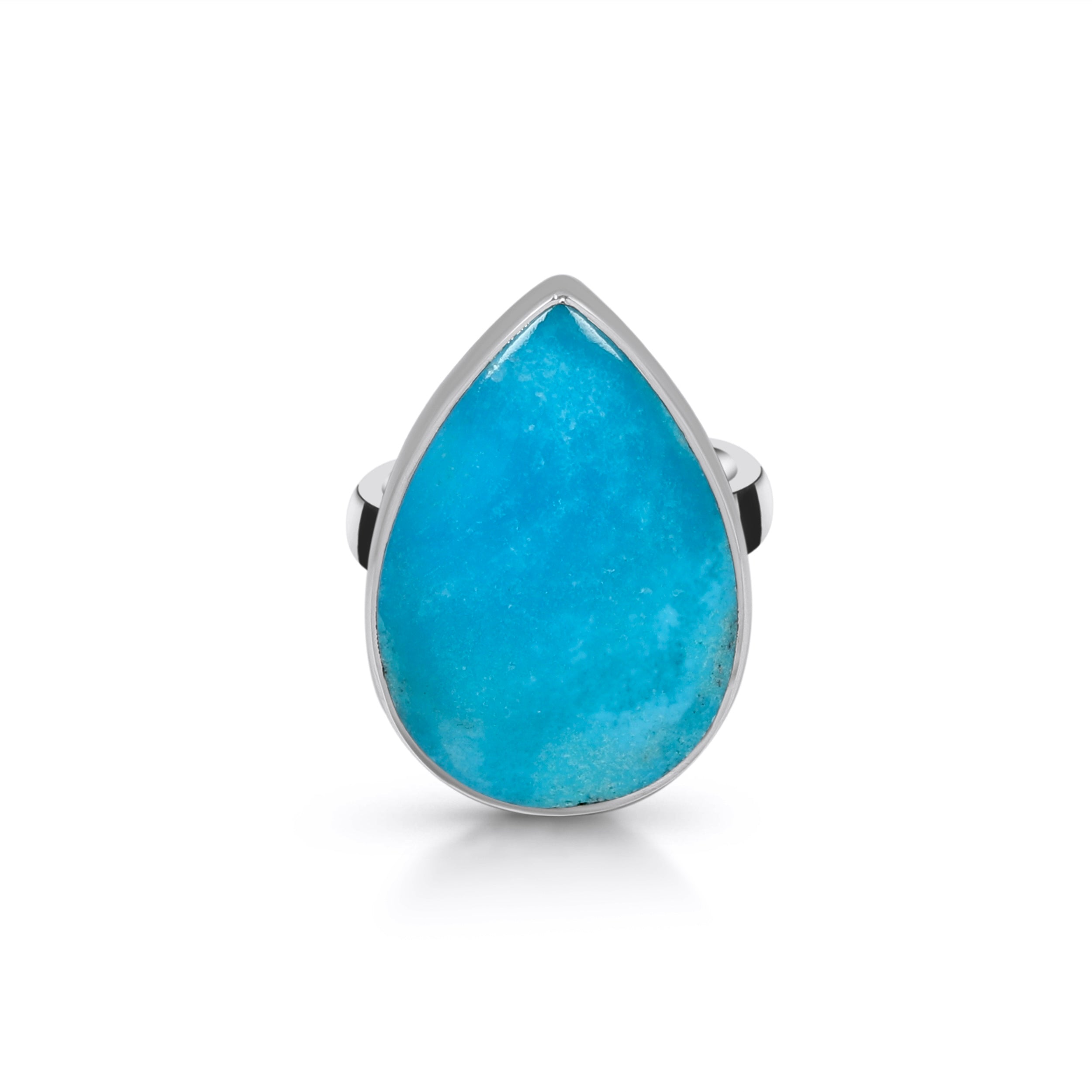Turquoise Adjustable Ring-(TRQ-R-65.)