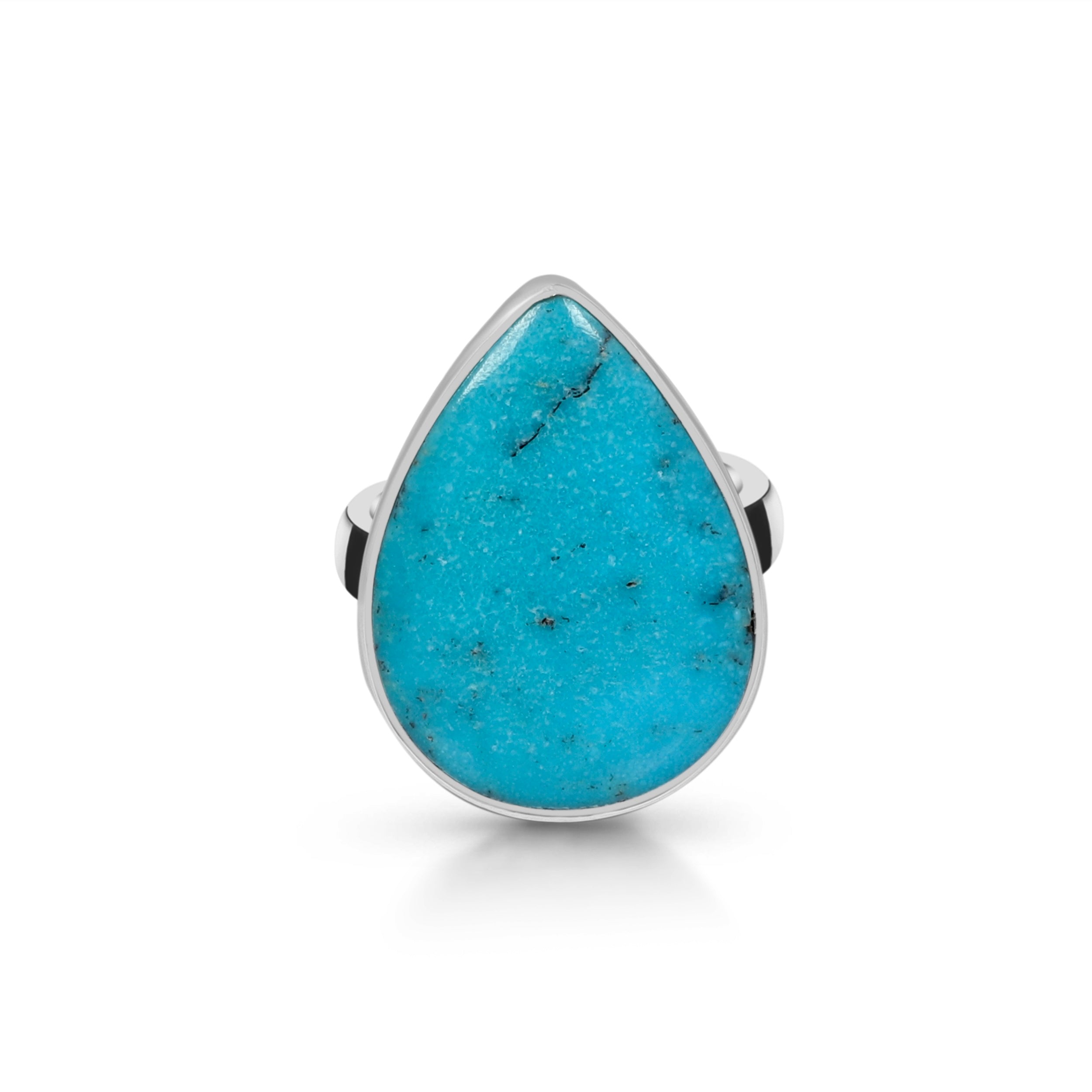 Turquoise Adjustable Ring-(TRQ-R-67.)
