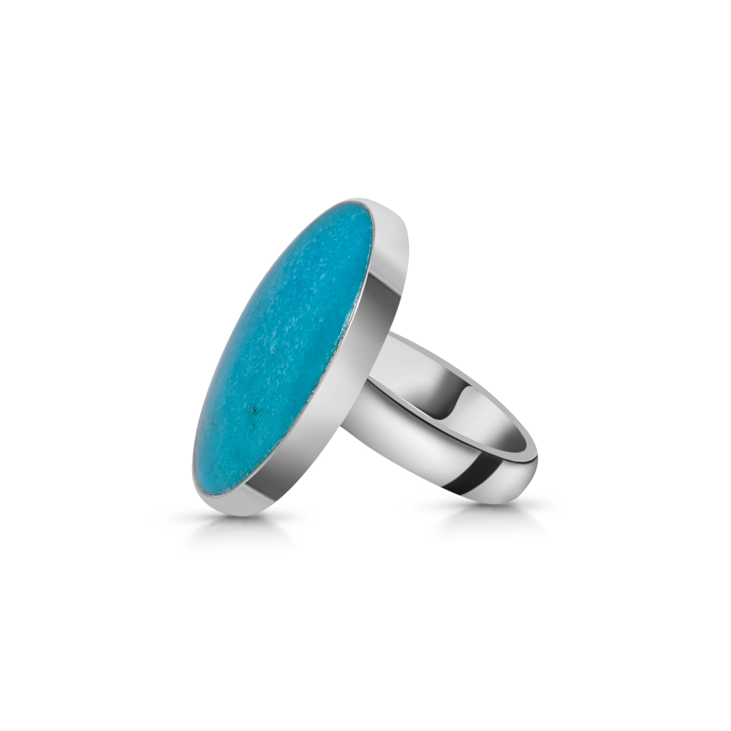 Turquoise Adjustable Ring-(TRQ-R-69.)