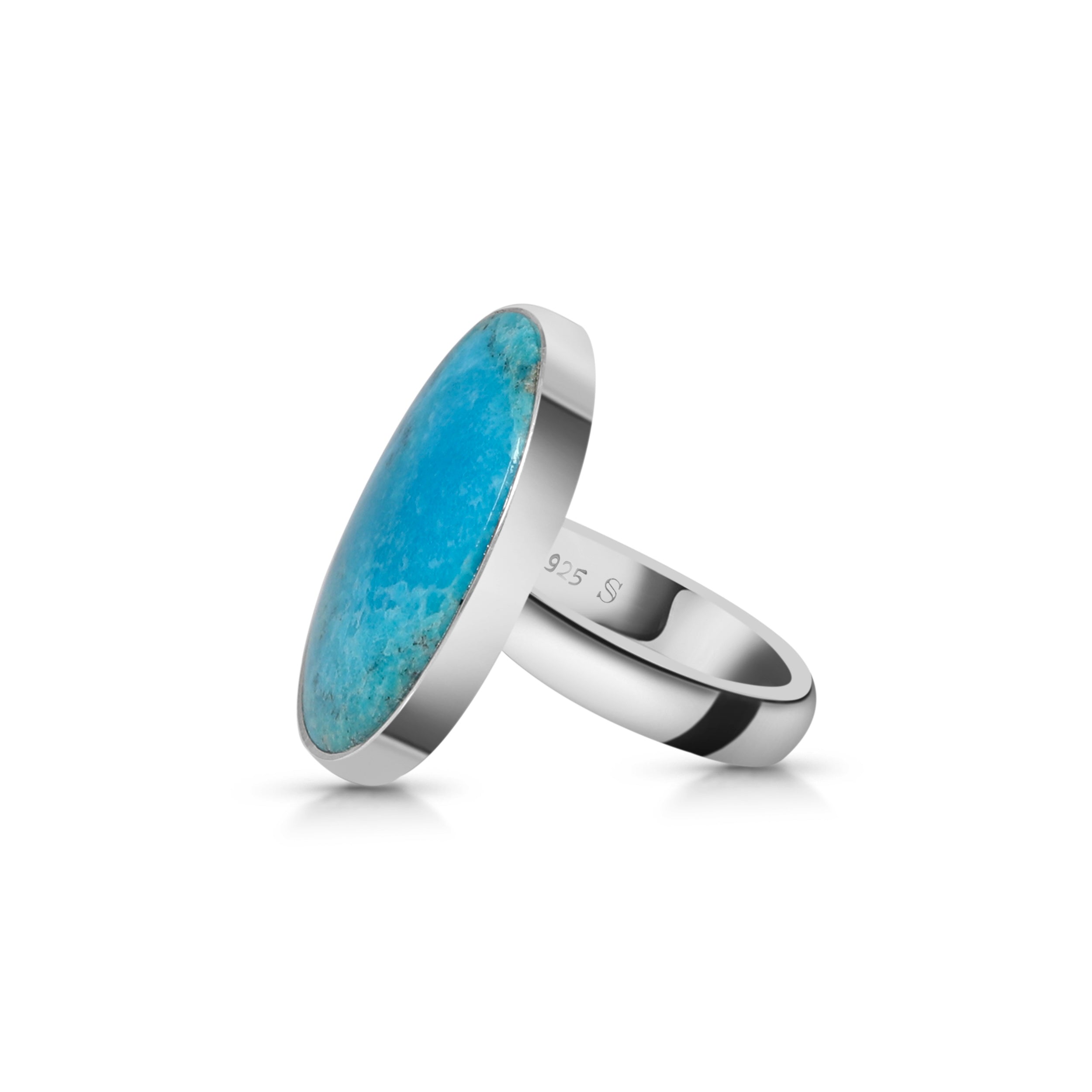 Turquoise Adjustable Ring-(TRQ-R-71.)