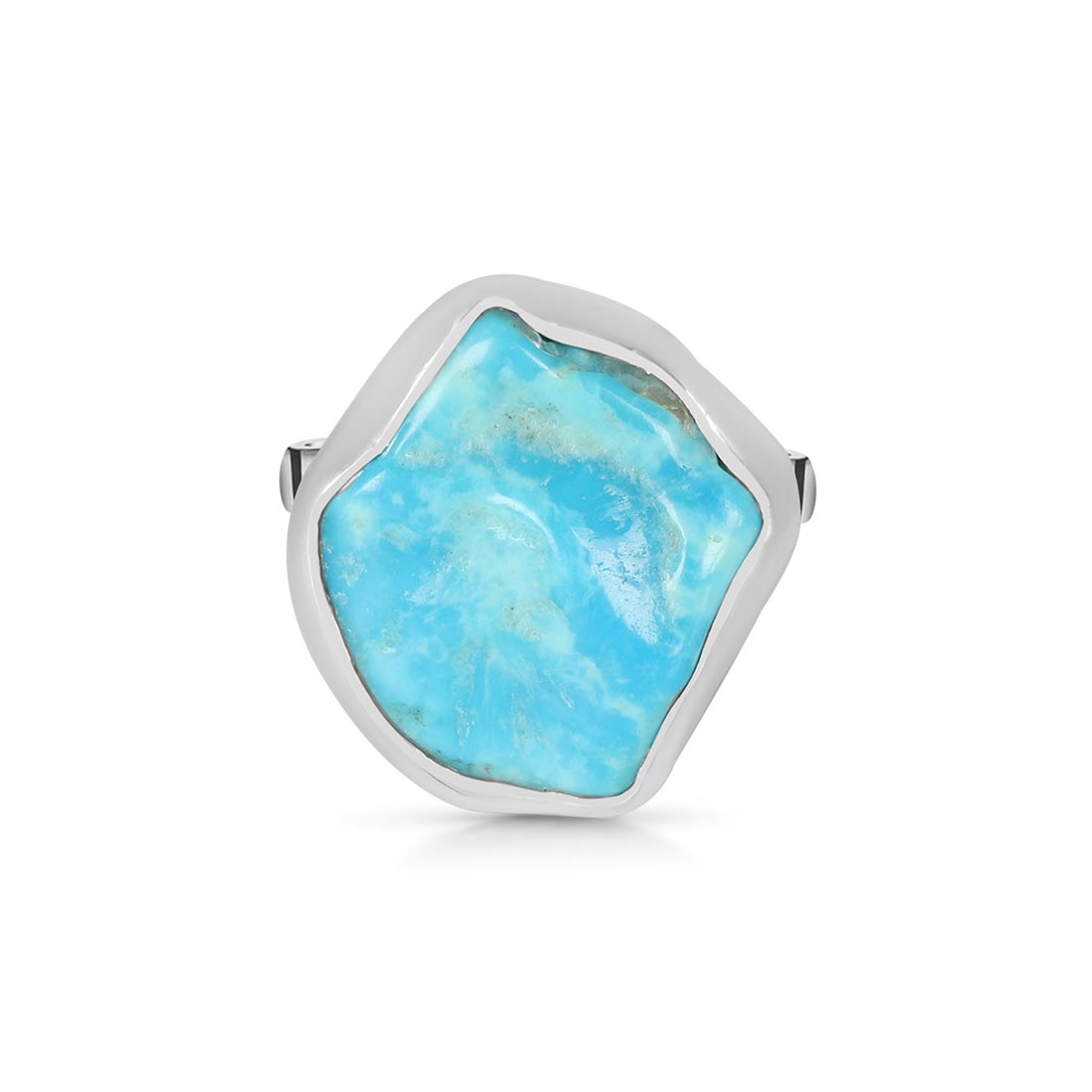 Turquoise (Rough) Adjustable Ring-(TRQ-R-96)