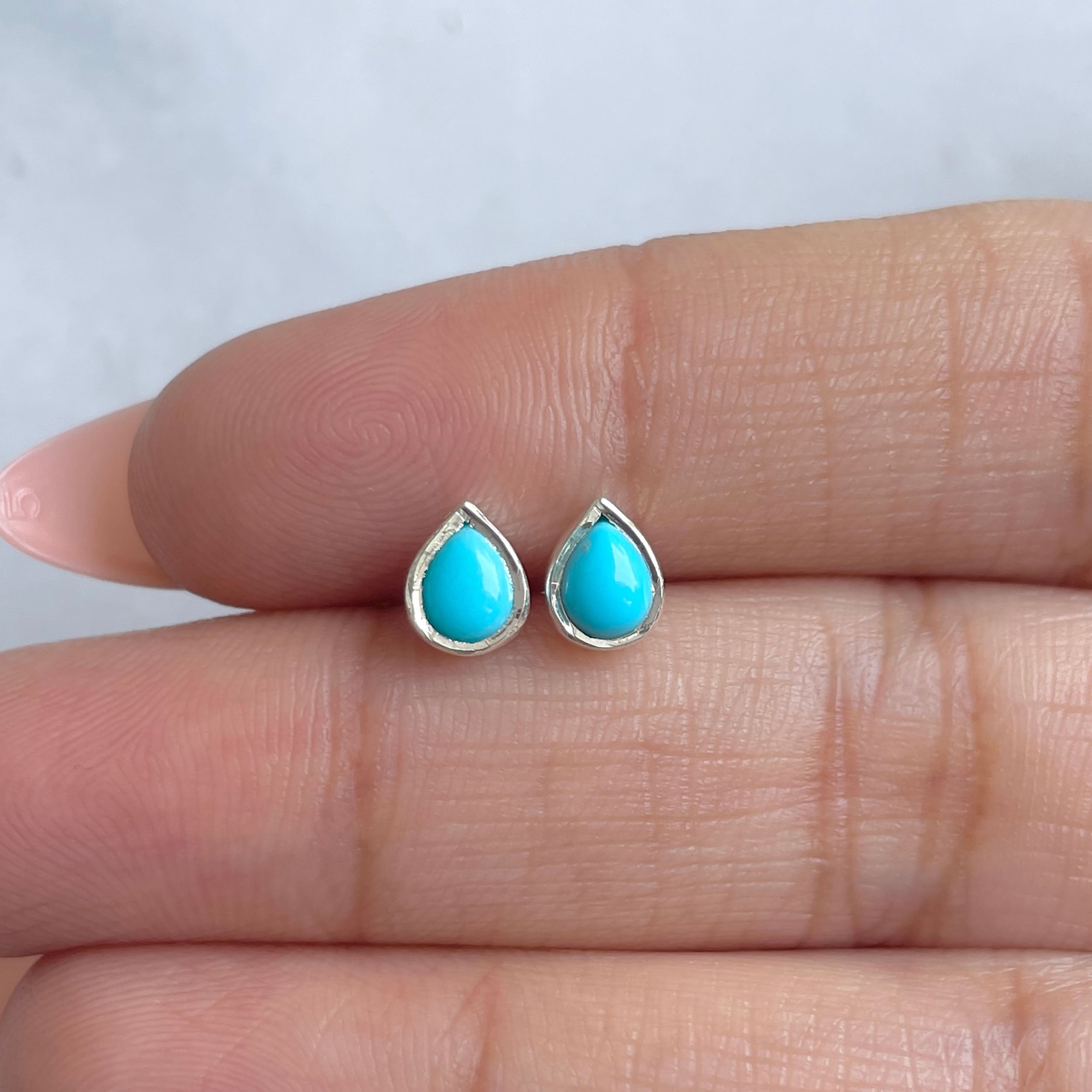 Turquoise Earring-(TRQ-RDE-1105A.)
