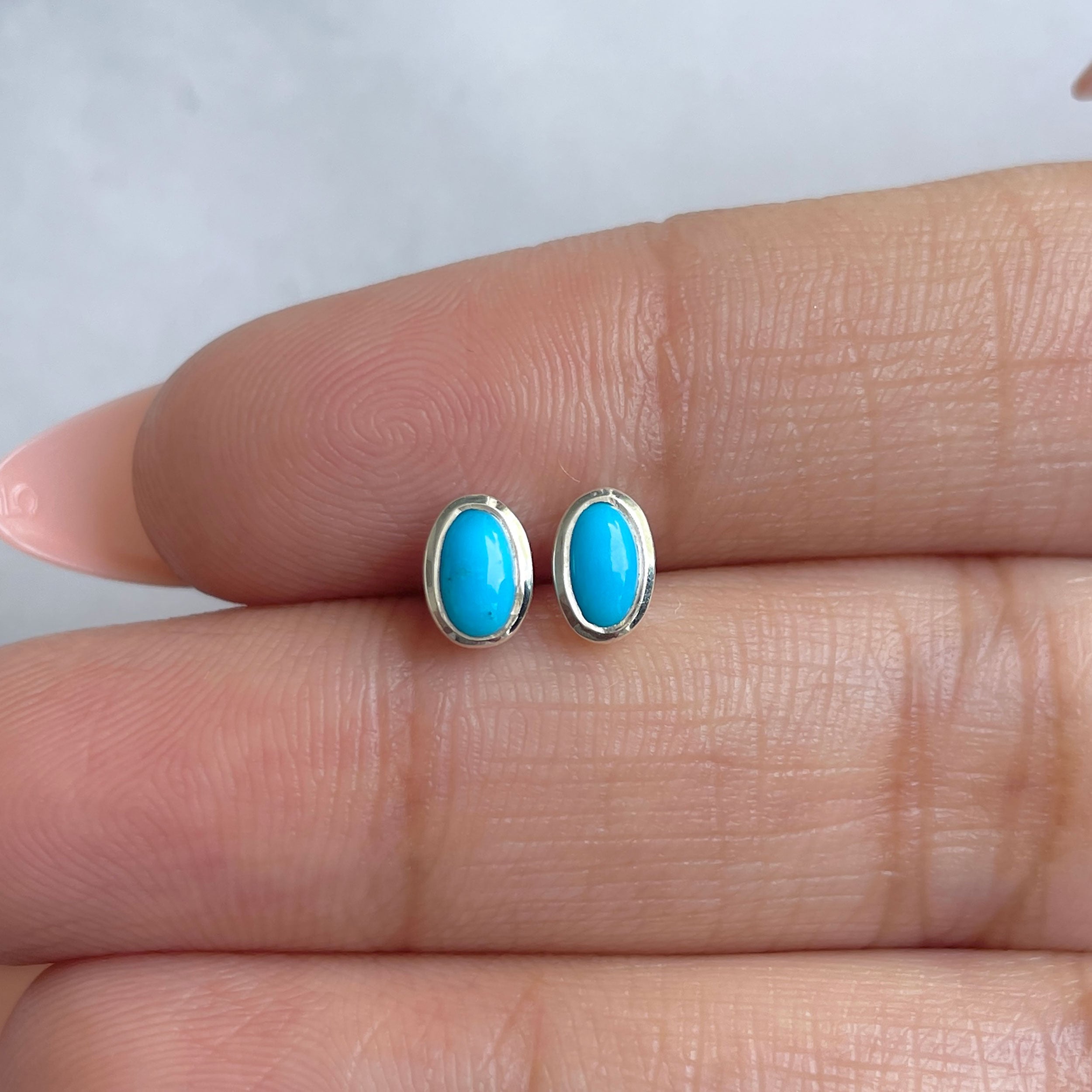 Turquoise Earring-(TRQ-RDE-1108.)