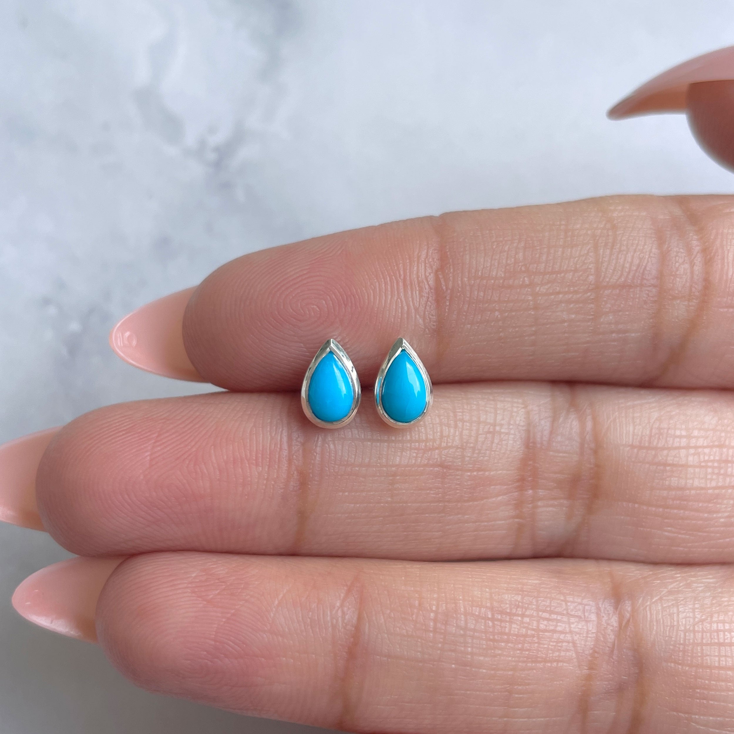 Turquoise Earring-(TRQ-RDE-1111.)