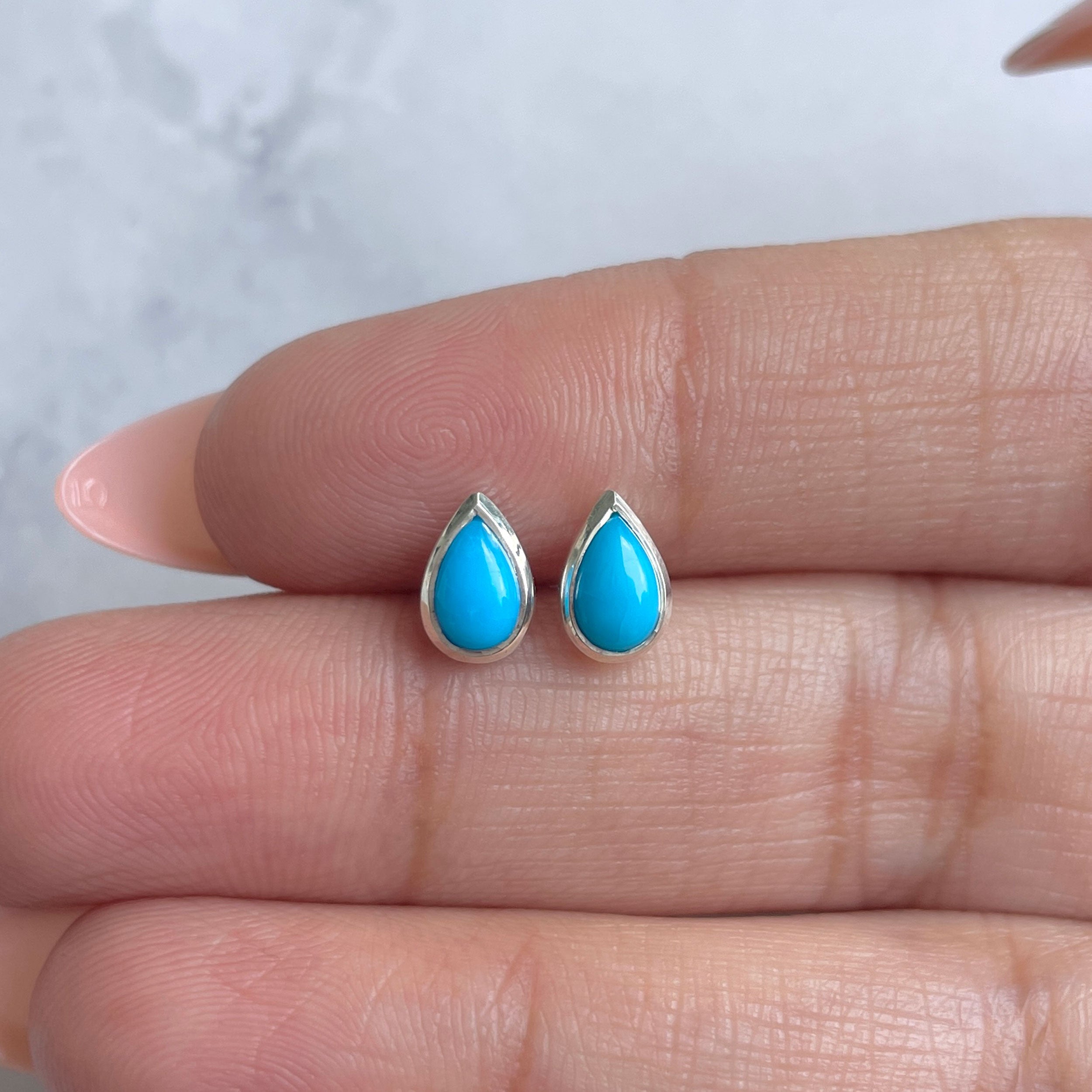 Turquoise Earring-(TRQ-RDE-1111.)