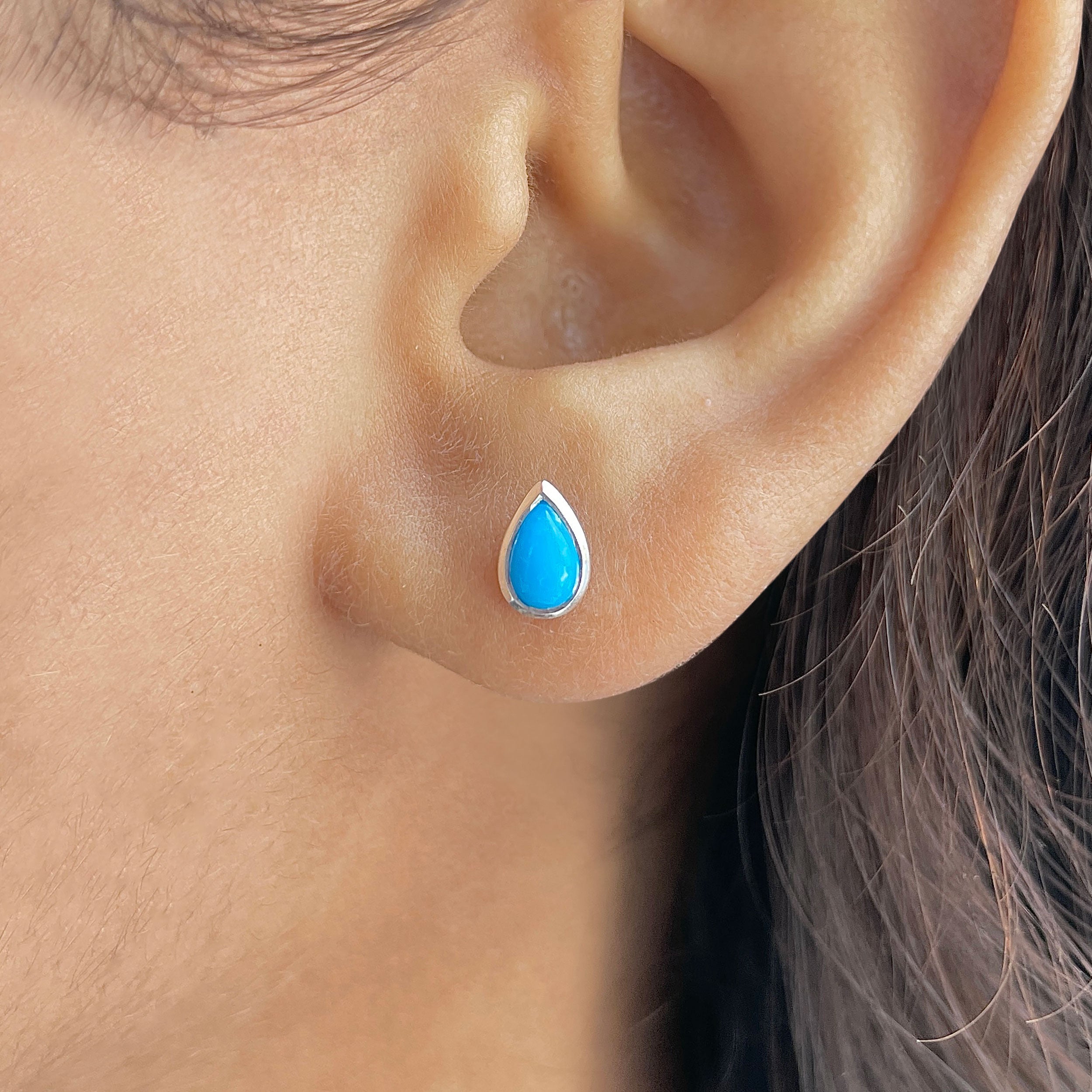 Turquoise Earring-(TRQ-RDE-1111.)