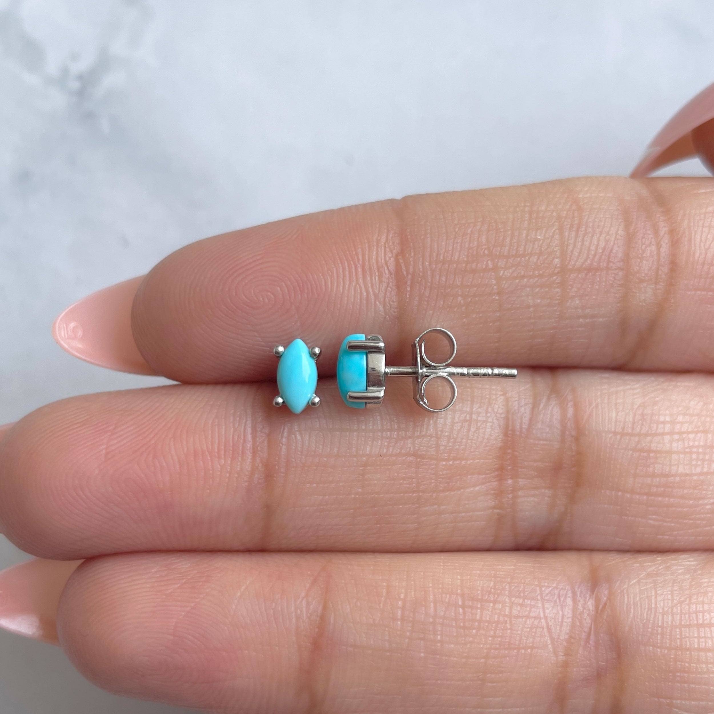 Turquoise Earring-(TRQ-RDE-1115A.)