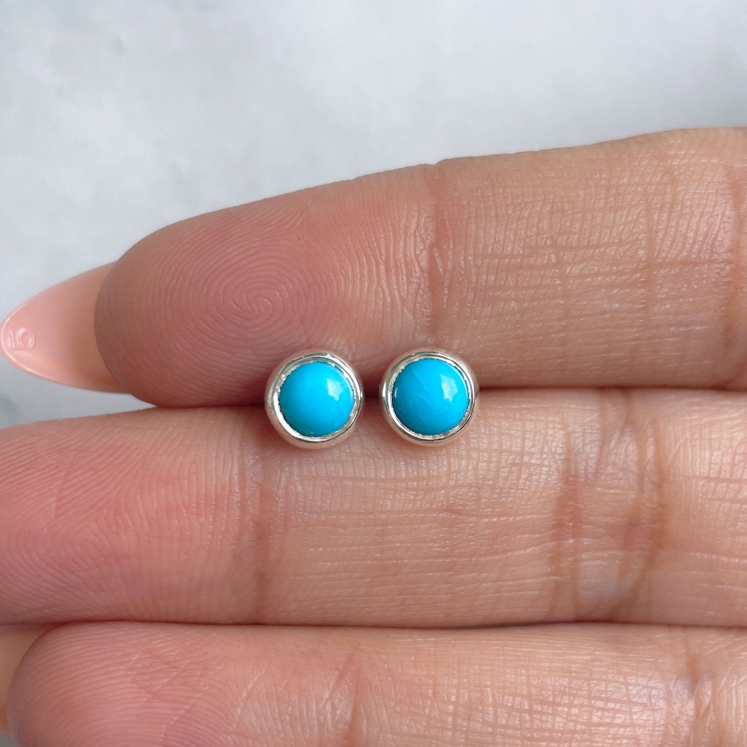 Turquoise Earring-(TRQ-RDE-993.)