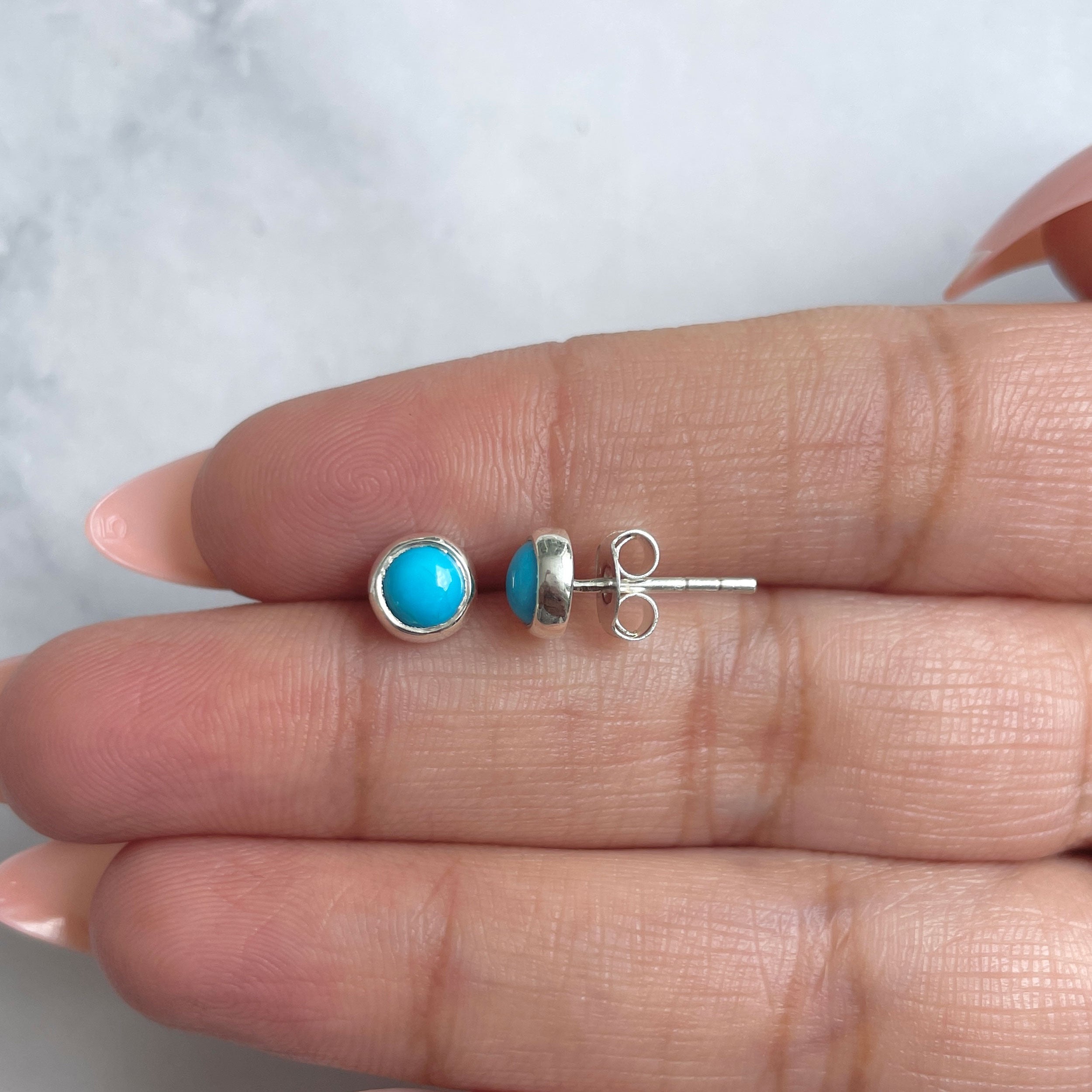 Turquoise Earring-(TRQ-RDE-993.)
