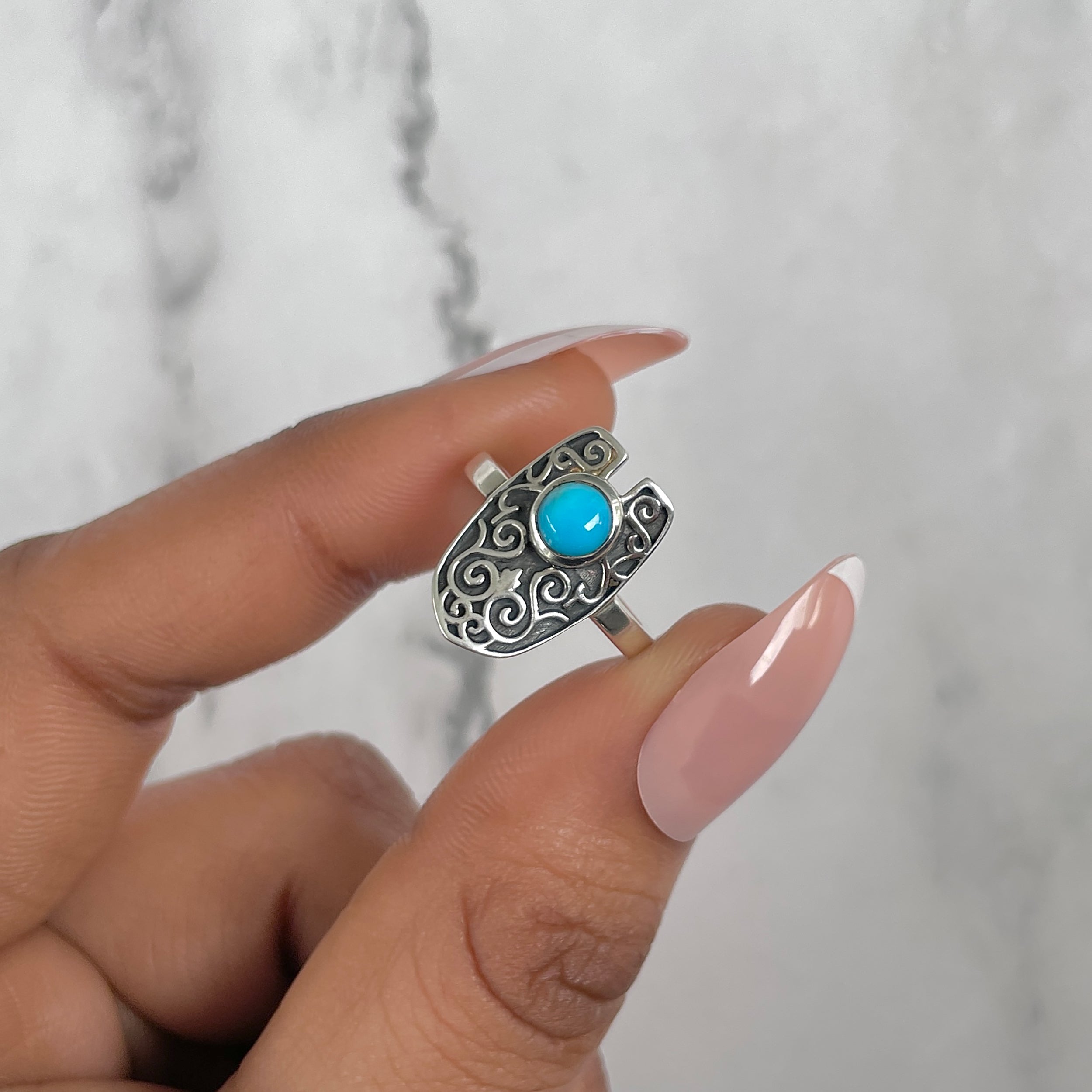 Turquoise Ring-(TRQ-RDR-1027.)