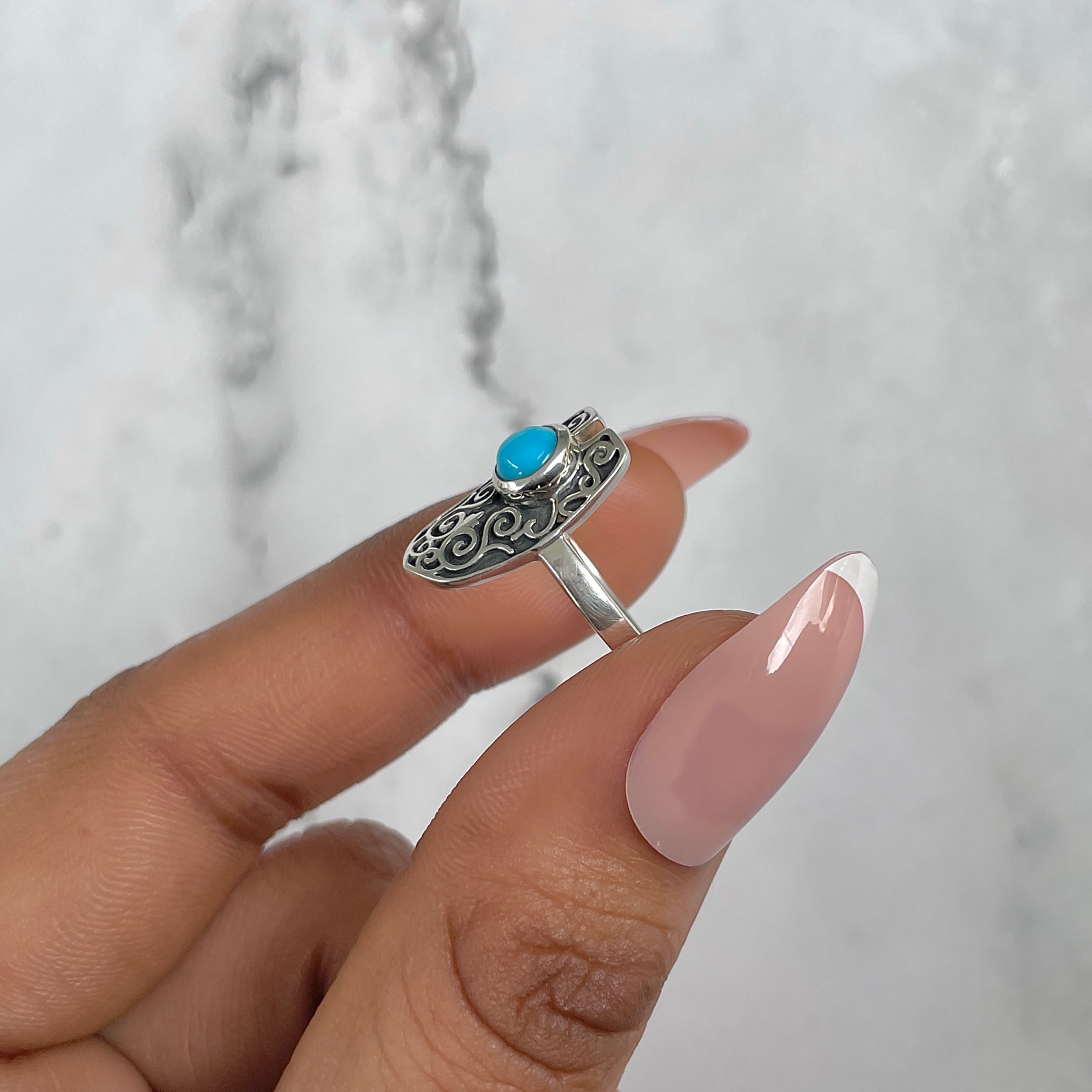 Turquoise Ring-(TRQ-RDR-1027.)