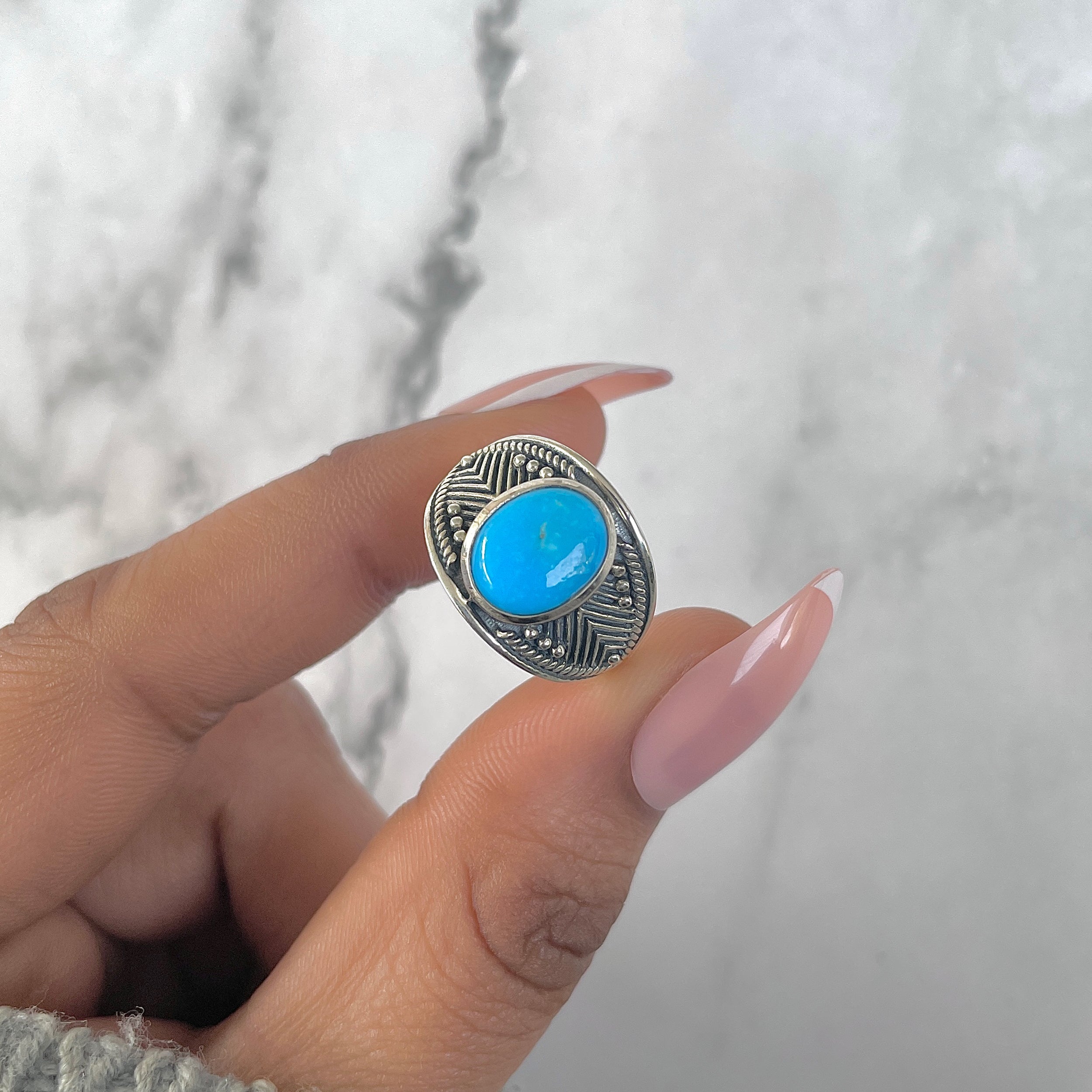 Turquoise Ring-(TRQ-RDR-1046.)