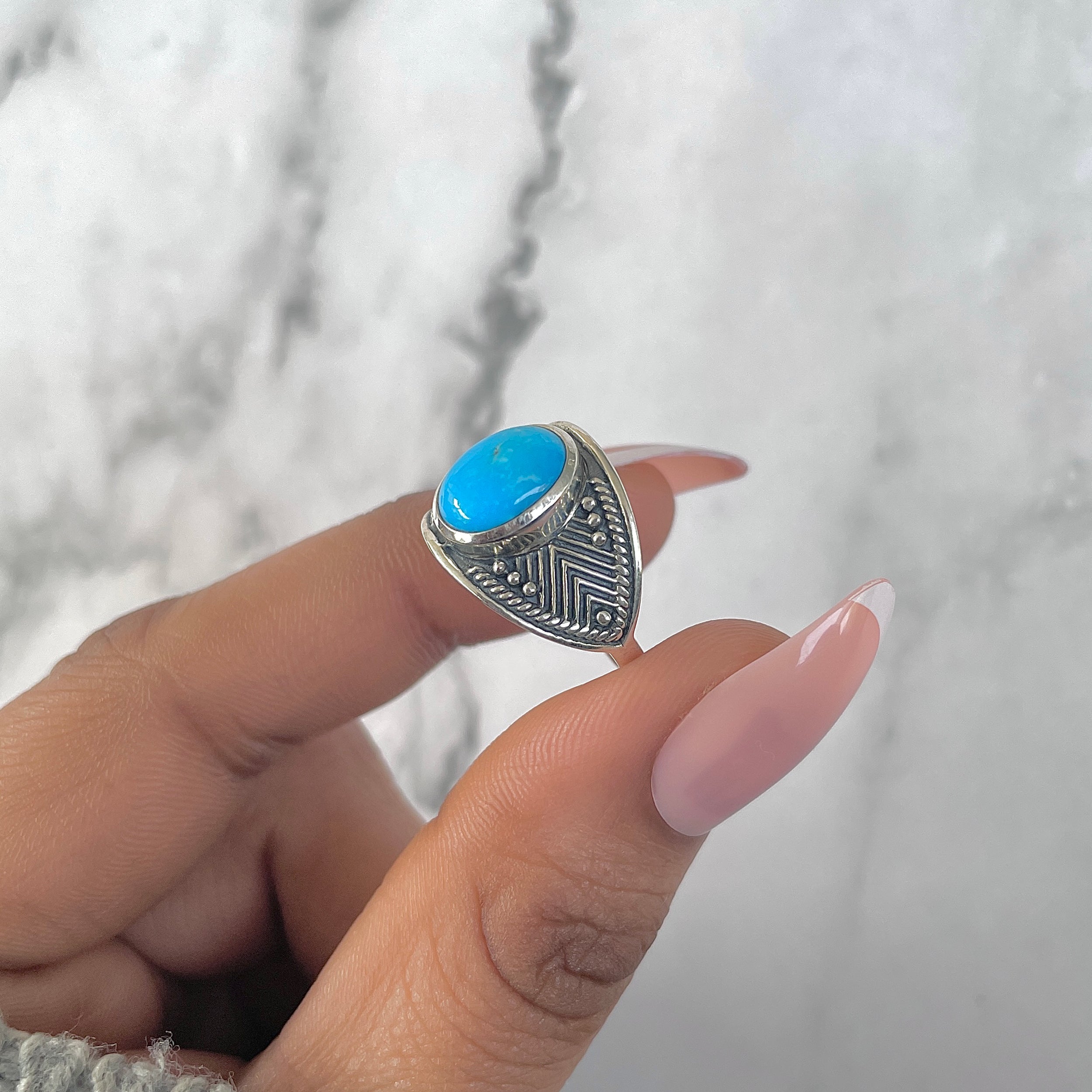 Turquoise Ring-(TRQ-RDR-1046.)