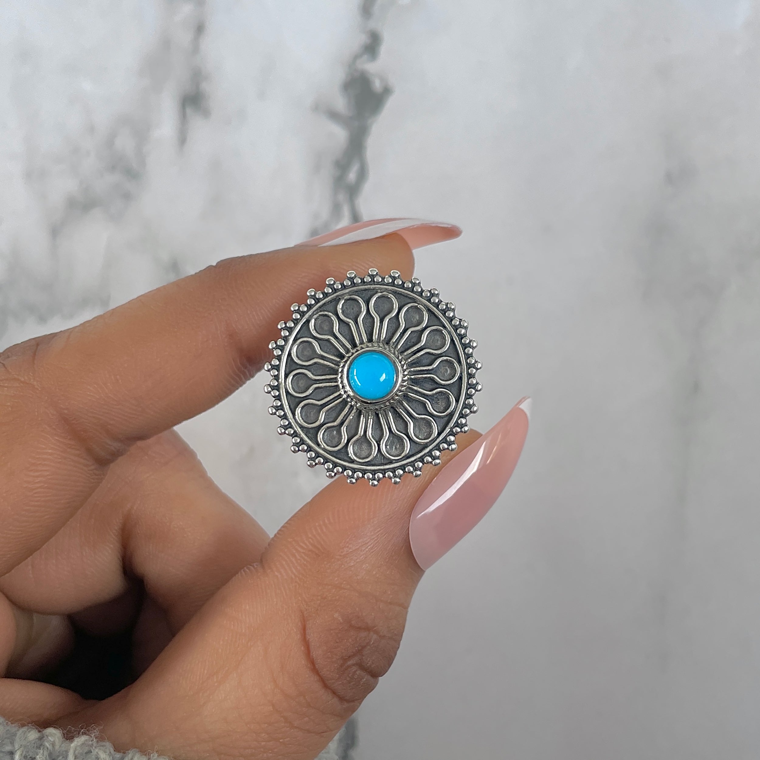Turquoise Ring-(TRQ-RDR-1068.)