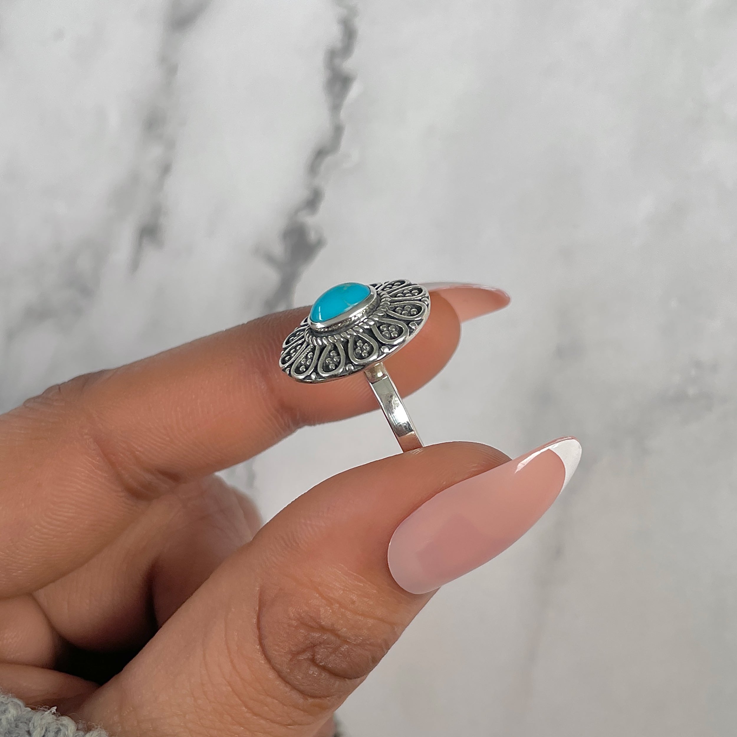 Turquoise Ring-(TRQ-RDR-1071.)