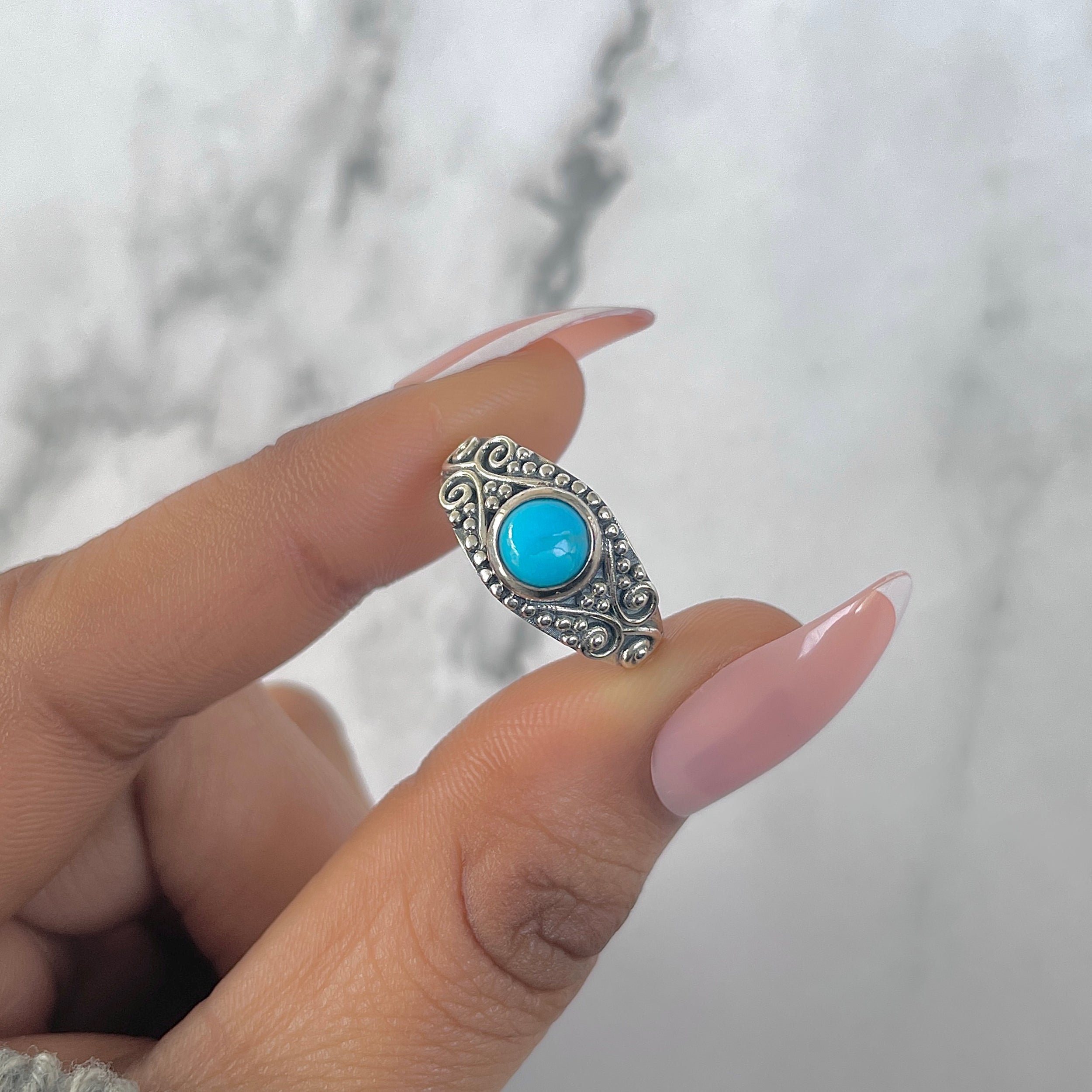 Turquoise Ring-(TRQ-RDR-1078.)