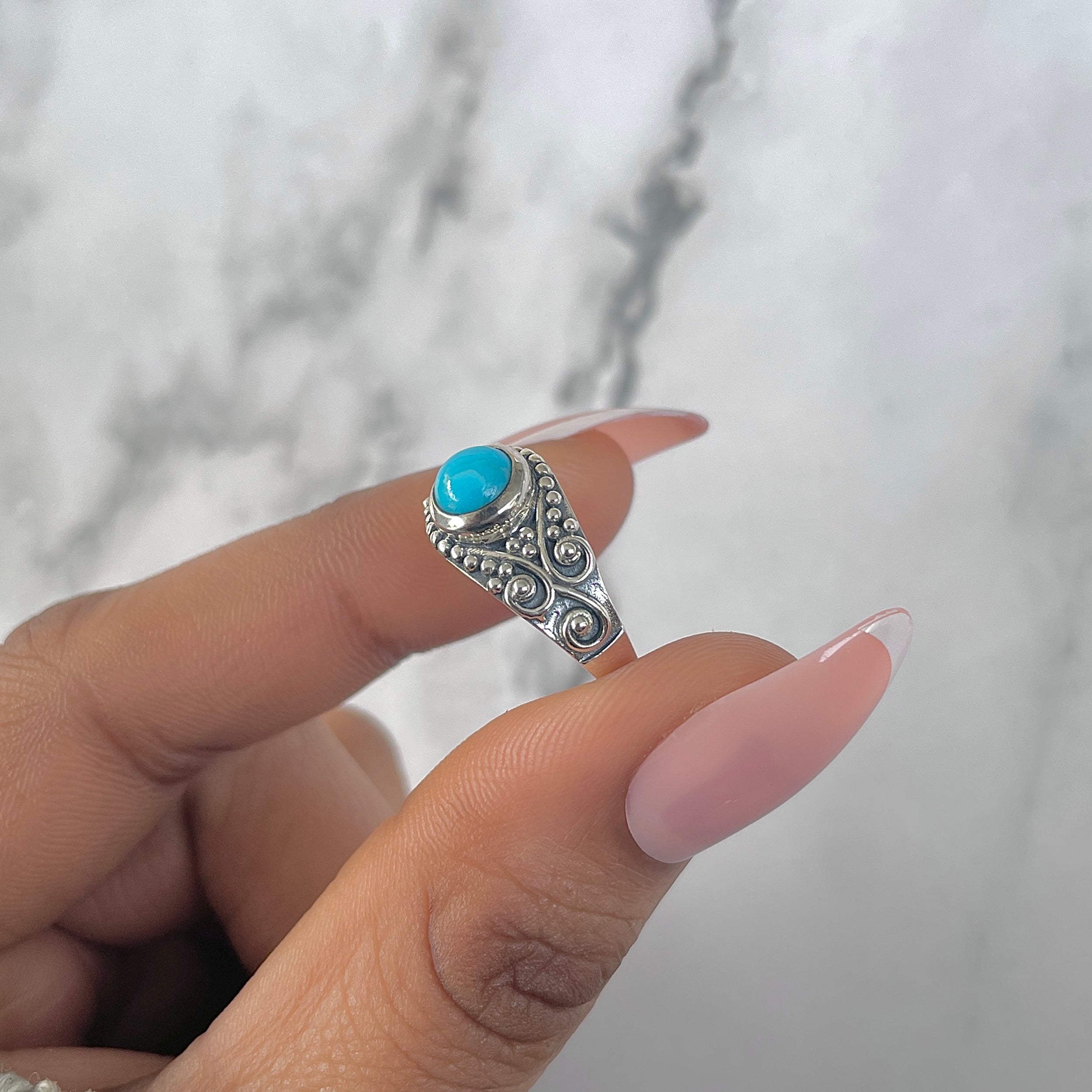 Turquoise Ring-(TRQ-RDR-1078.)
