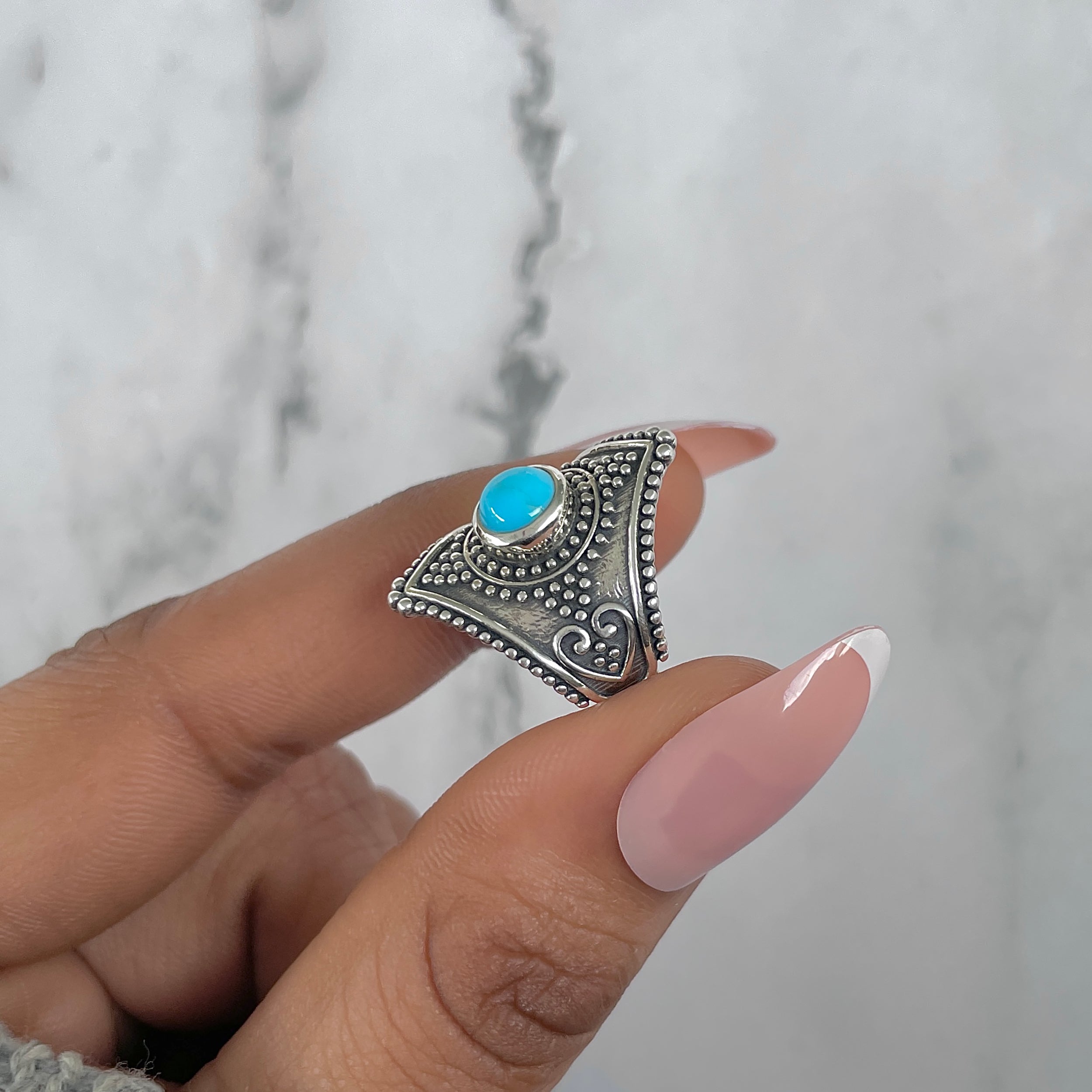 Turquoise Ring-(TRQ-RDR-1083.)