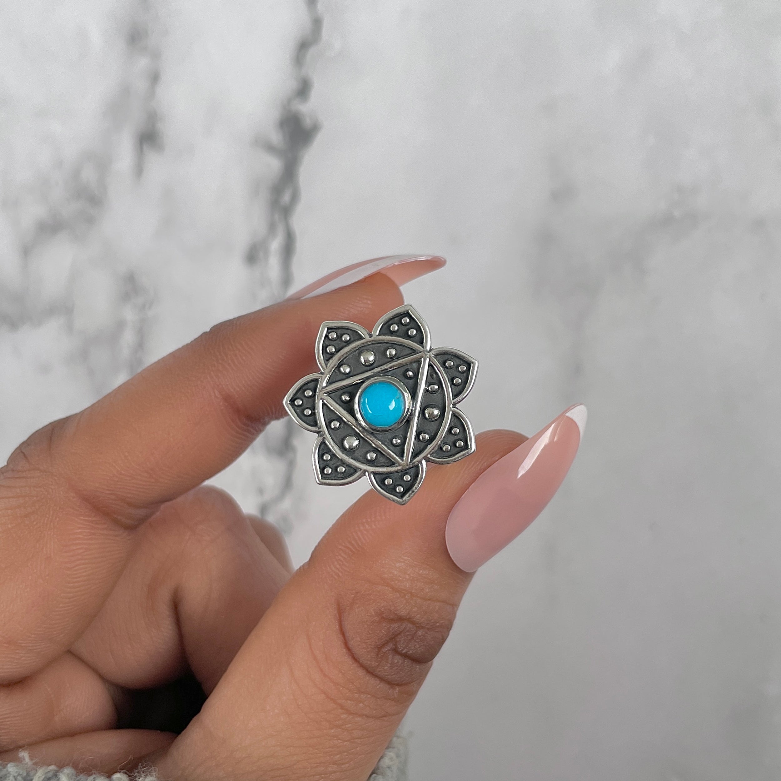 Turquoise Ring-(TRQ-RDR-1126.)