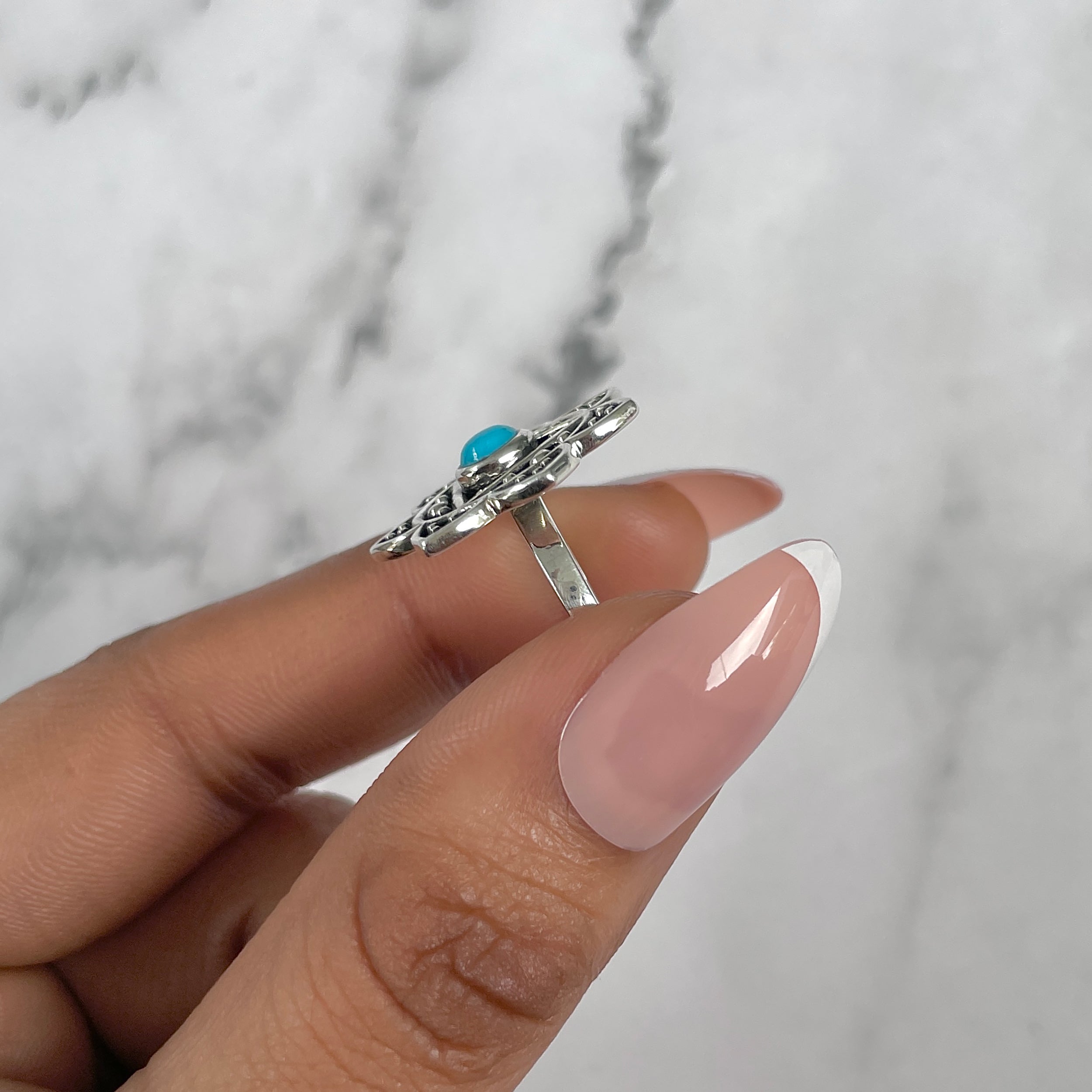 Turquoise Ring-(TRQ-RDR-1126.)