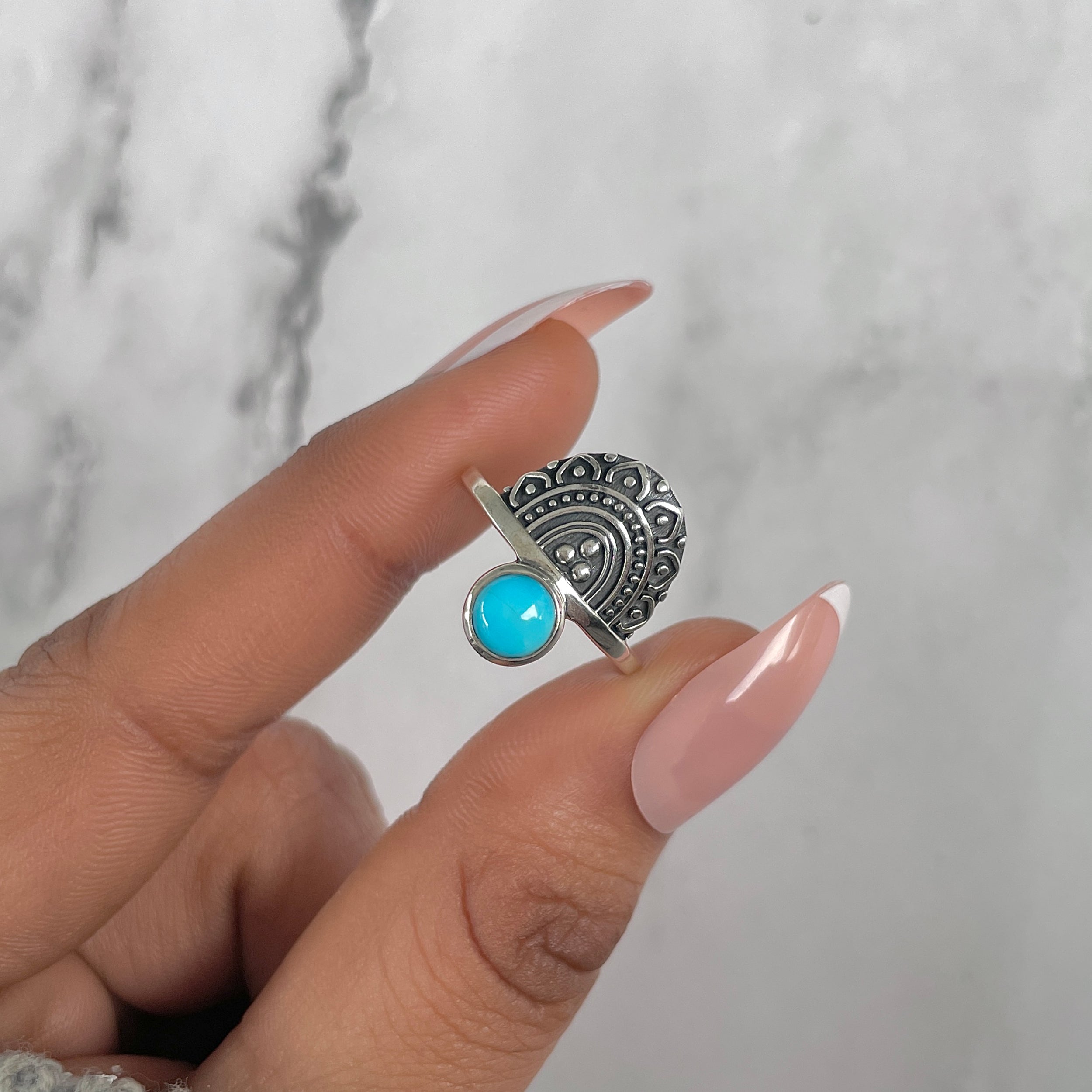 Turquoise Ring-(TRQ-RDR-1174.)