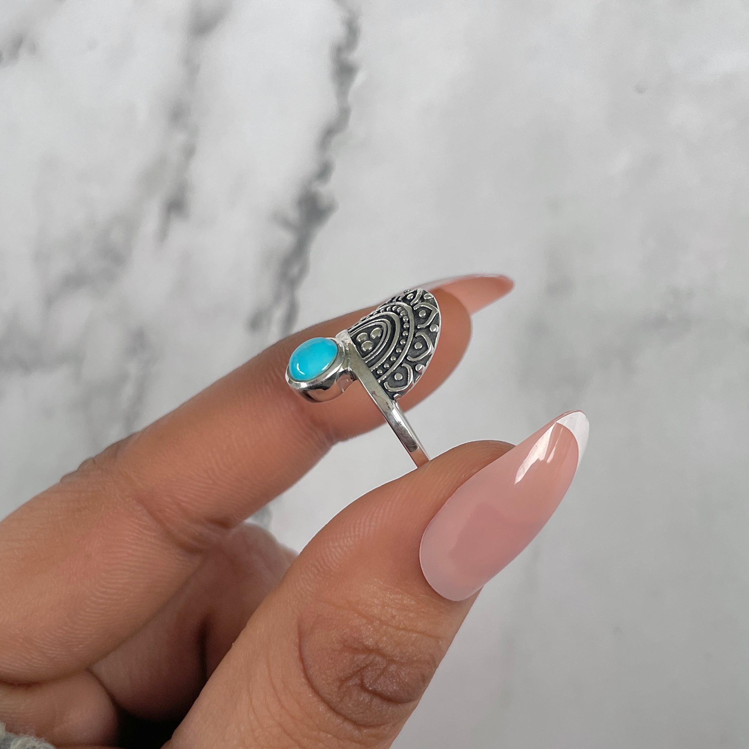 Turquoise Ring-(TRQ-RDR-1174.)