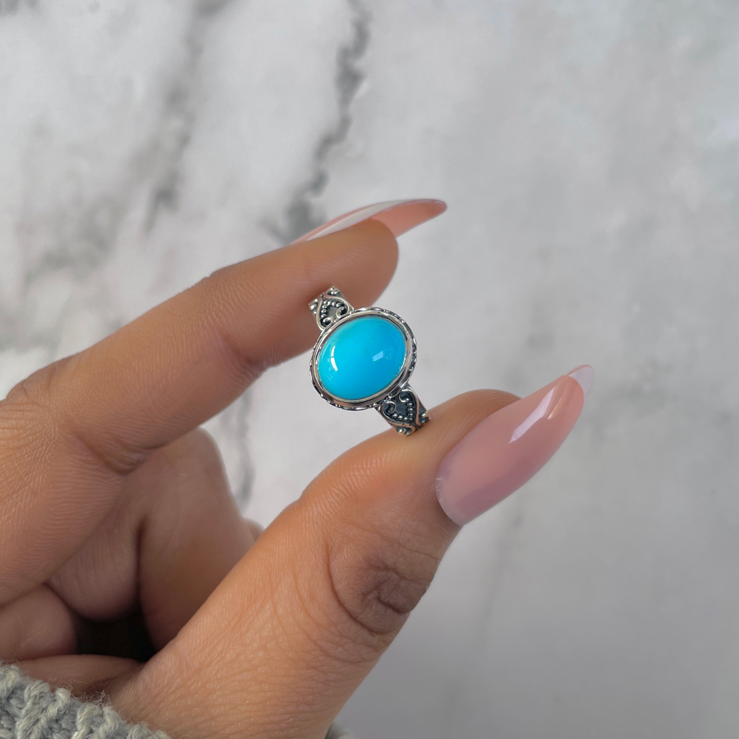 Turquoise Ring-(TRQ-RDR-1184.)