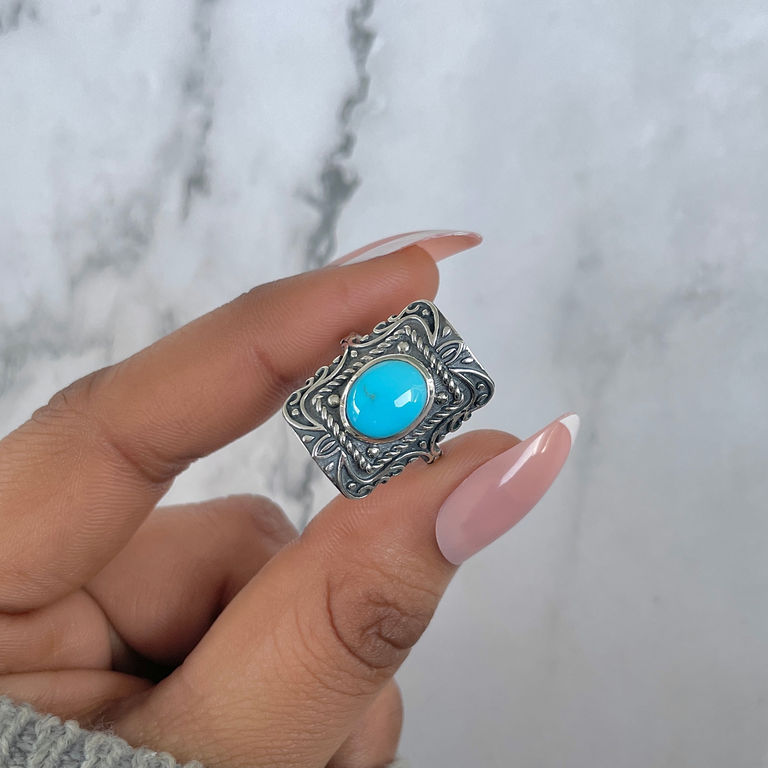 Turquoise Ring-(TRQ-RDR-1233.)