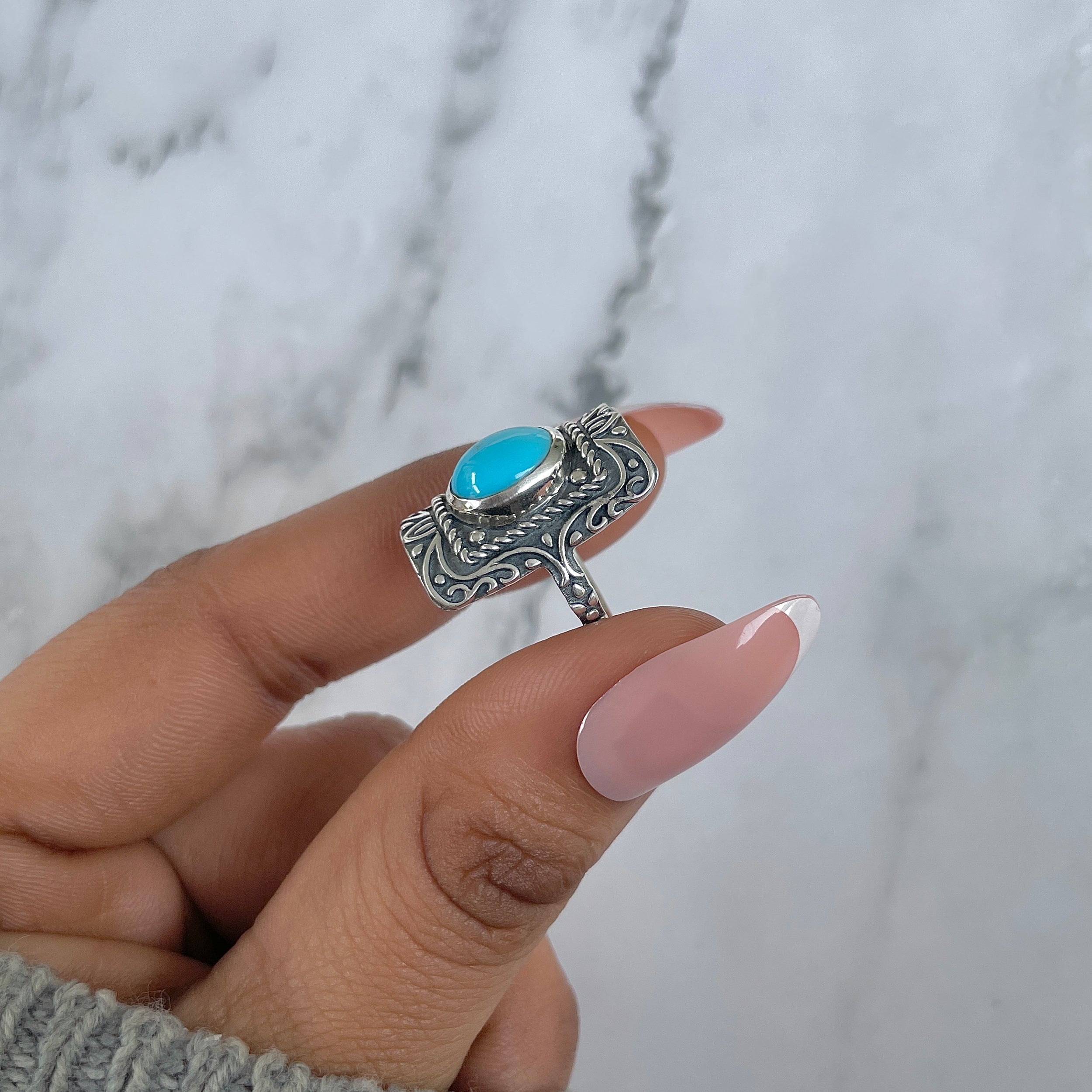 Turquoise Ring-(TRQ-RDR-1233.)
