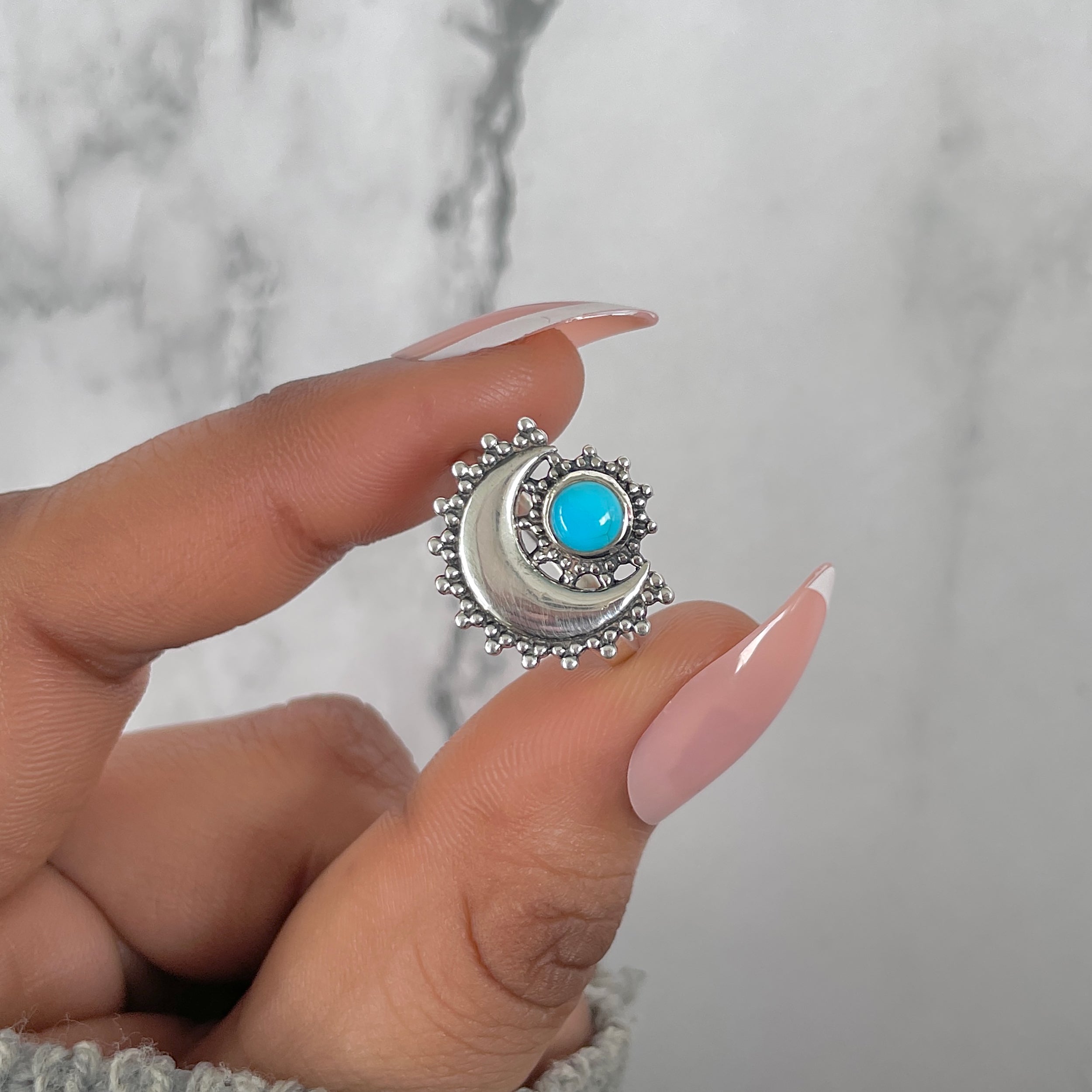 Turquoise Ring-(TRQ-RDR-1258.)